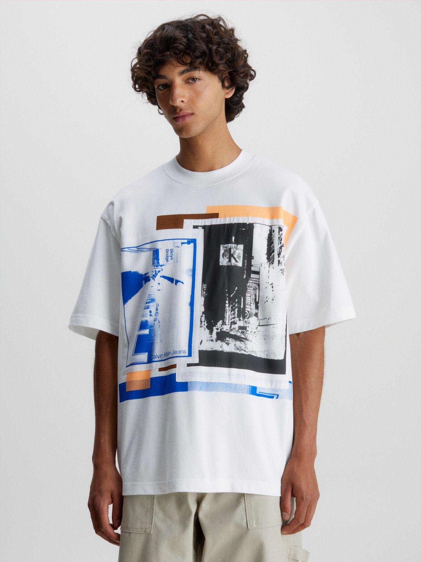 Polera Connected Layer  Blanco 028 Calvin Klein-0