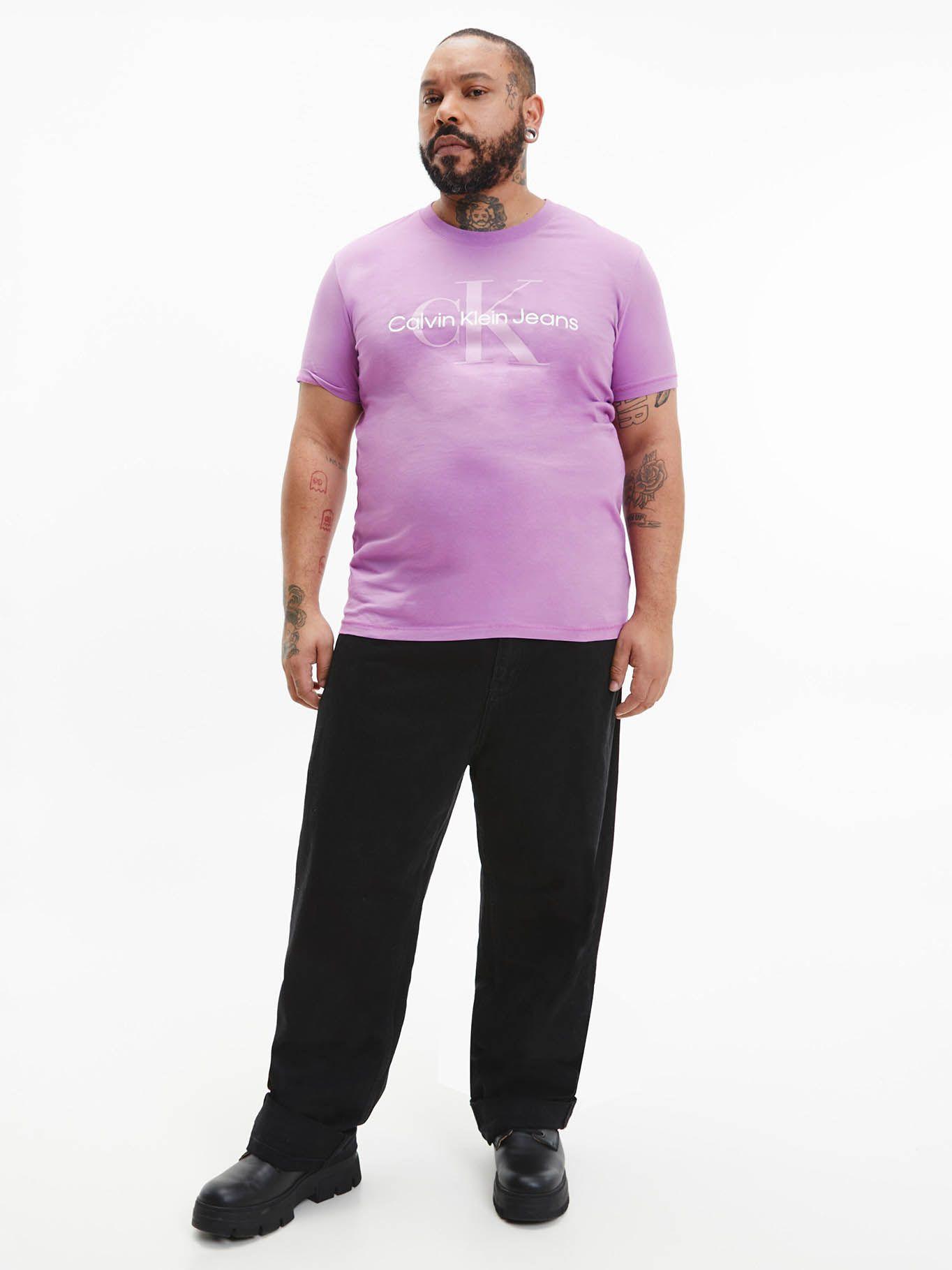 Camiseta con logo Violeta Calvin Klein J30J320806-VDR-4