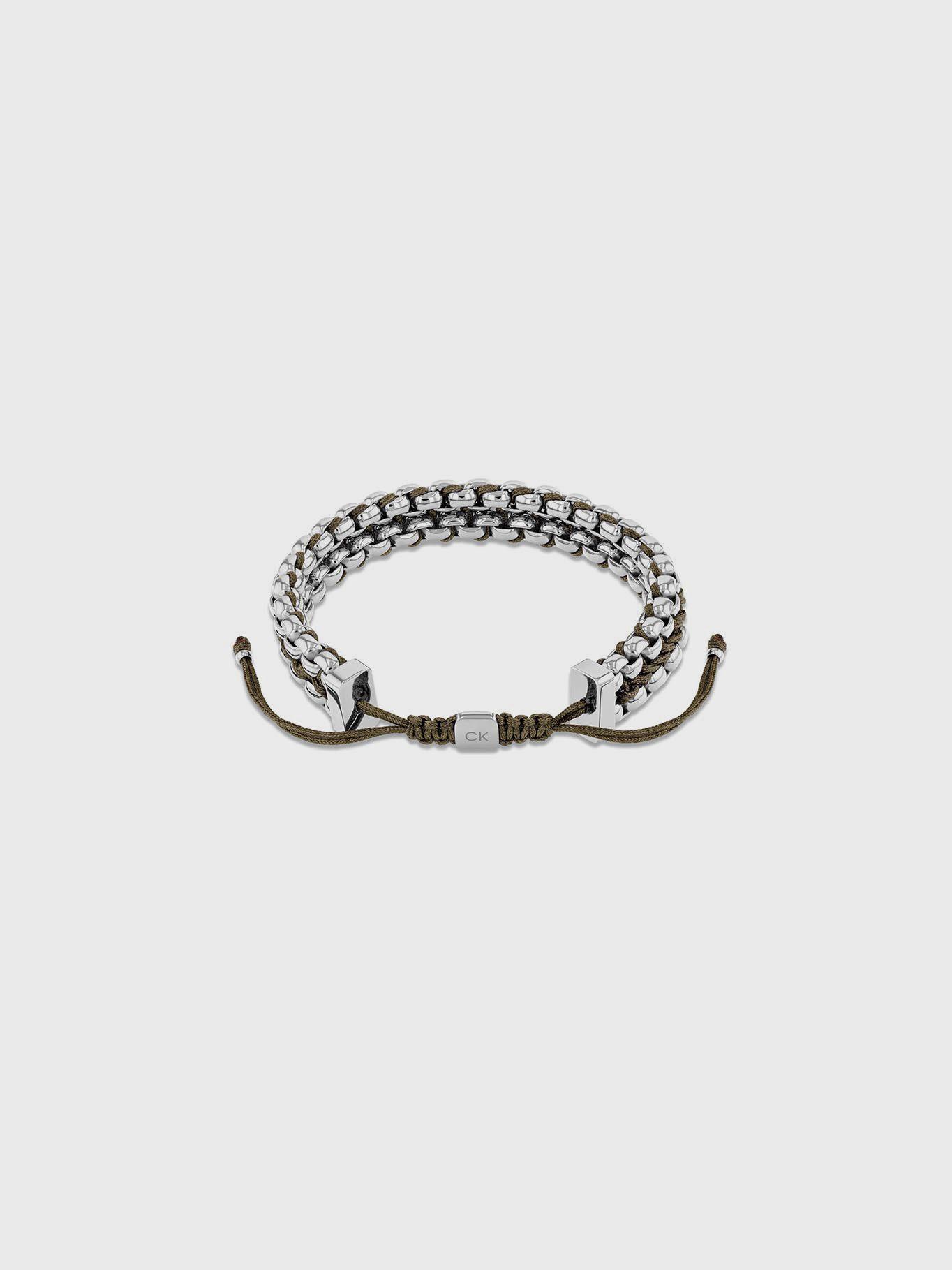 Pulsera Braided Link Plateado Calvin Klein-1