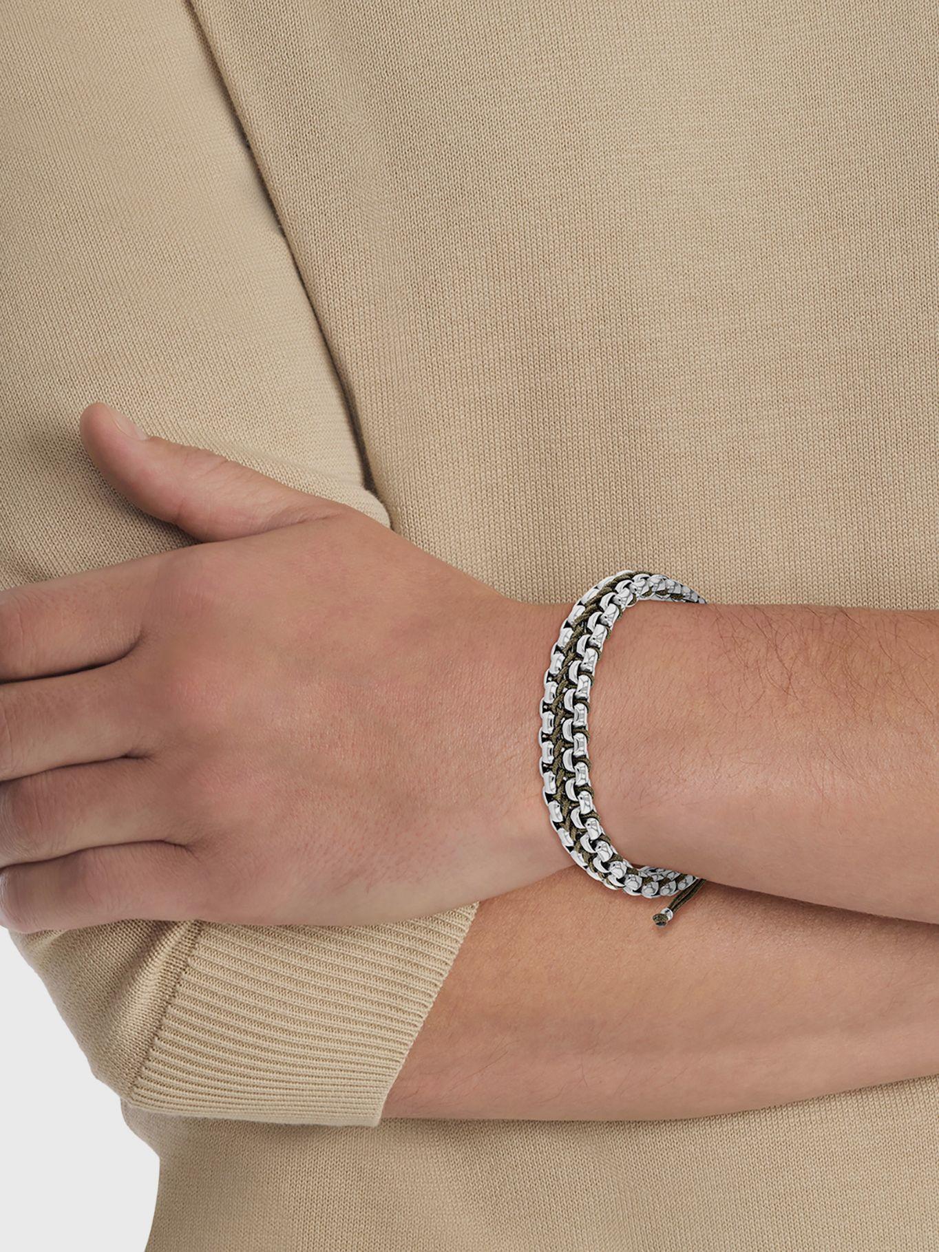 Pulsera Braided Link Plateado Calvin Klein-2
