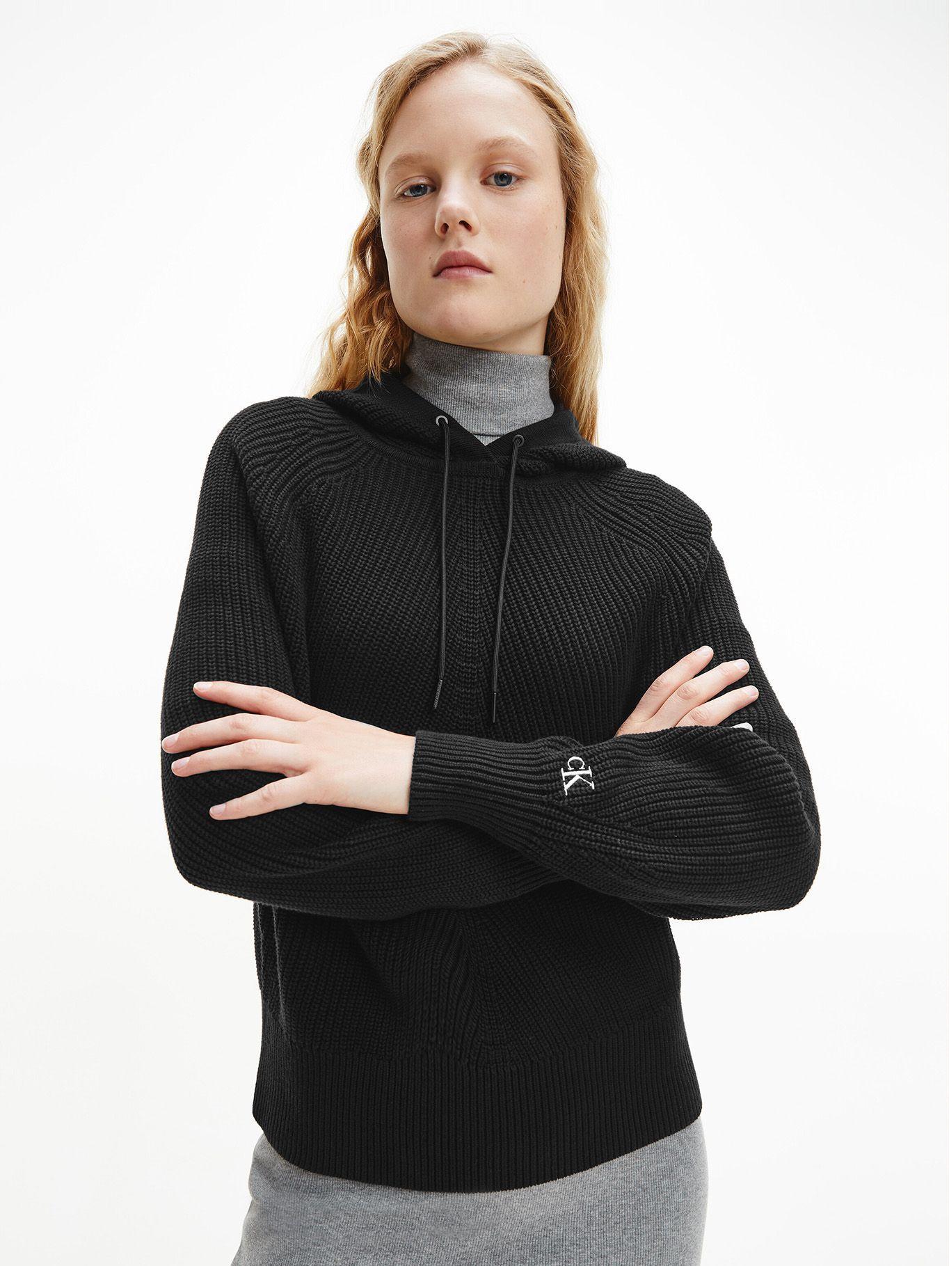 Hoodie Suéter Premium Cotton Negro Calvin Klein-0