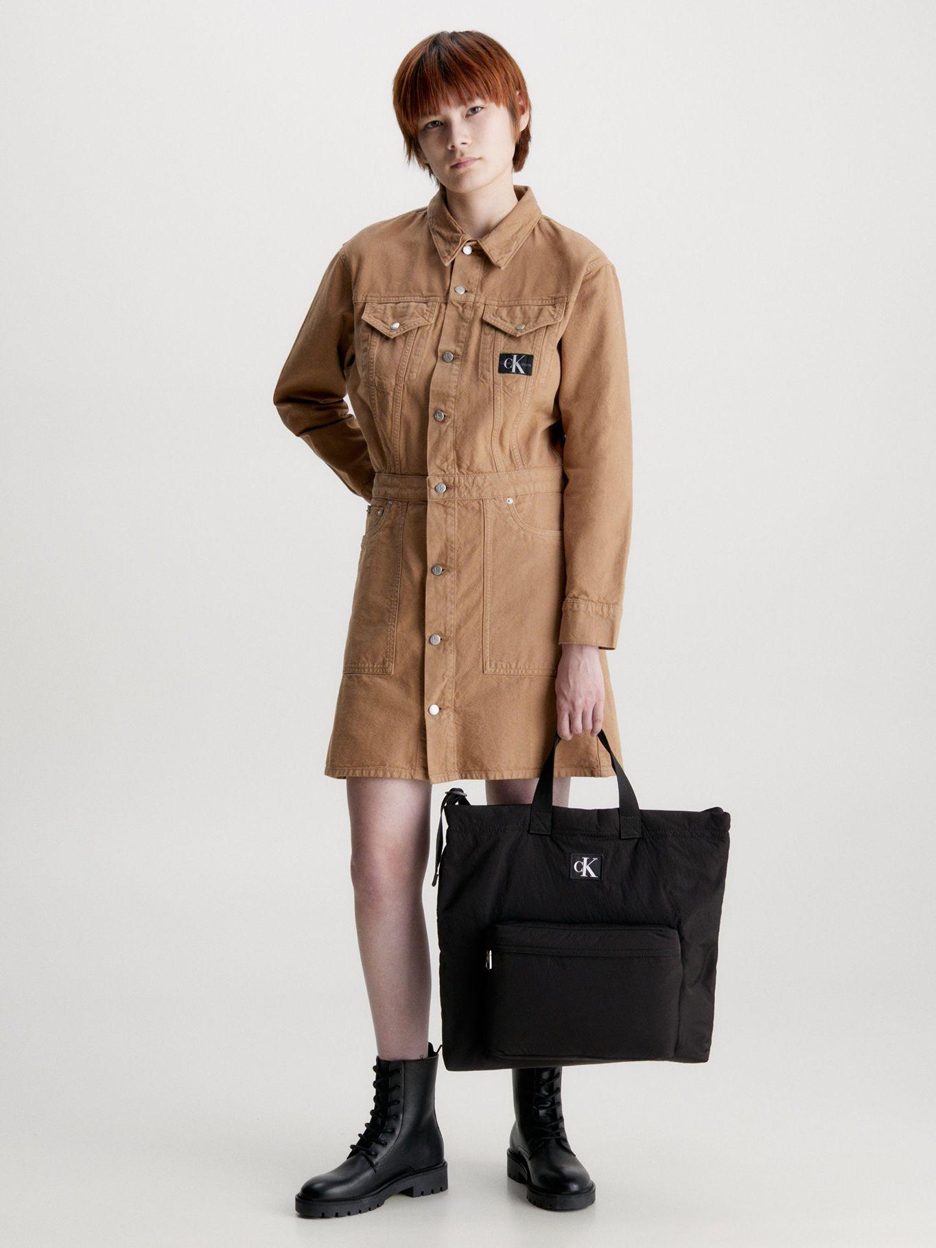 Cartera Tote City Nylon Flight Negro Calvin Klein-4