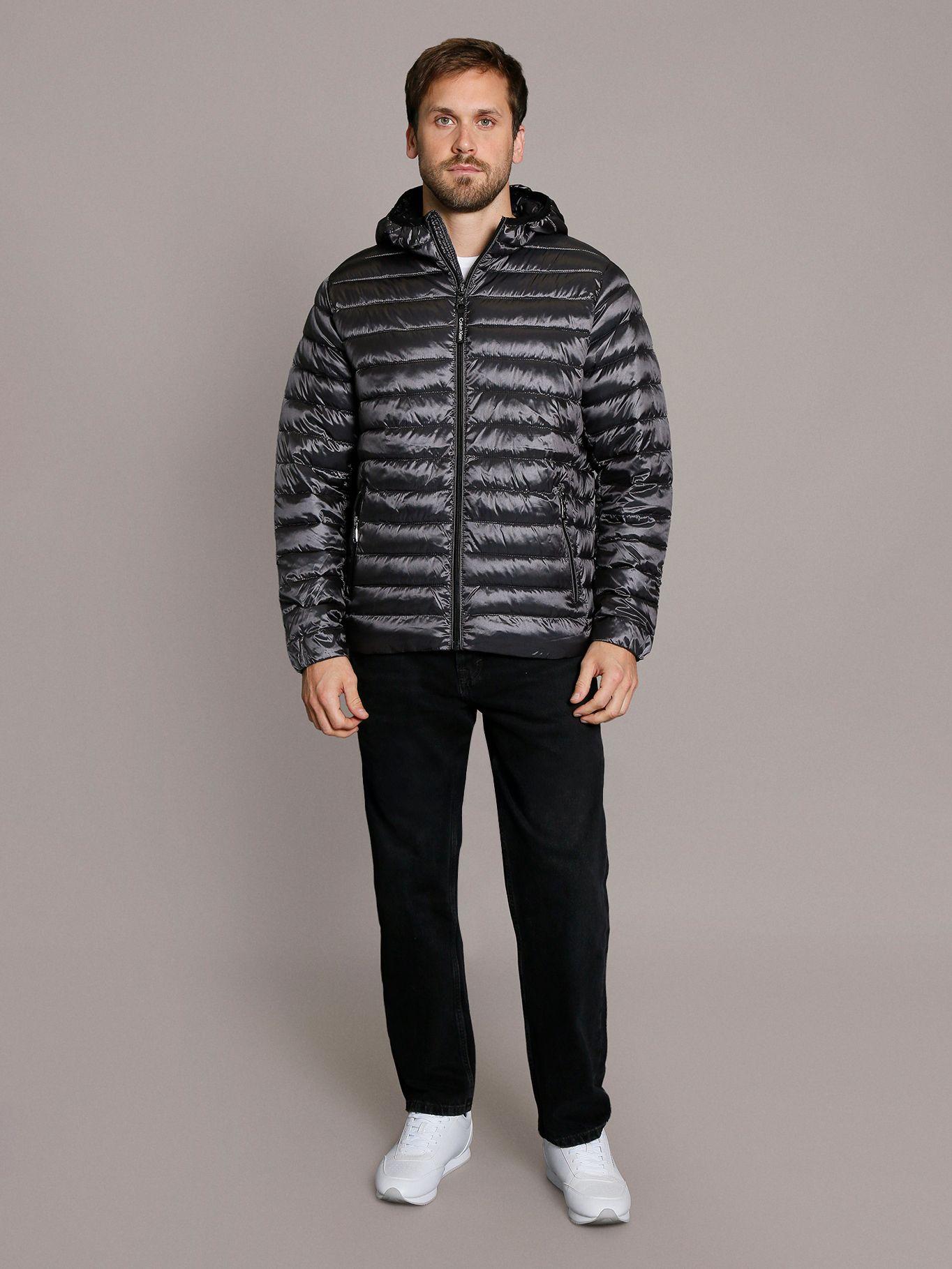 Parka con Gorro Packable Negro Calvin Klein-1