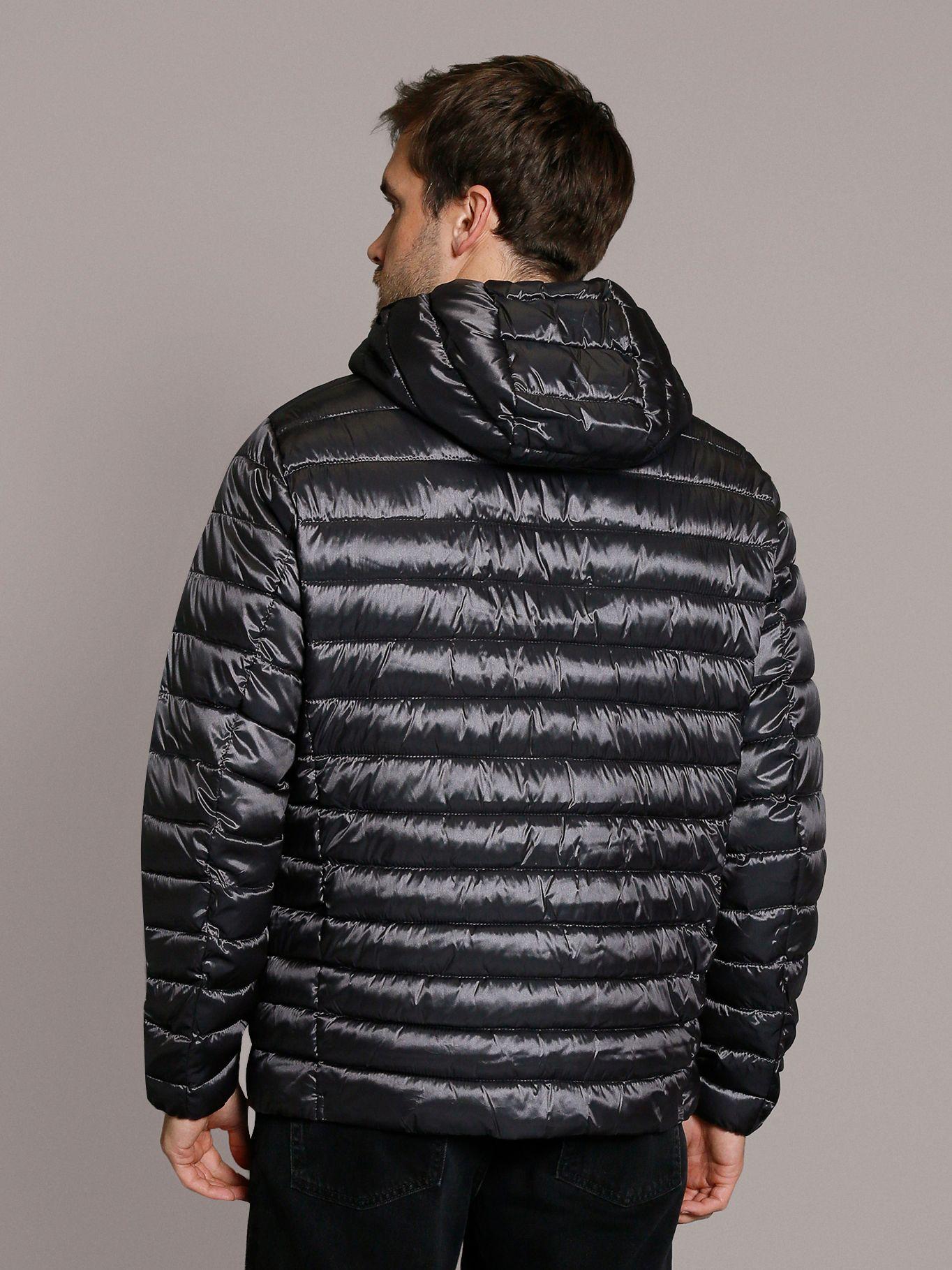 Parka con Gorro Packable Negro Calvin Klein-3