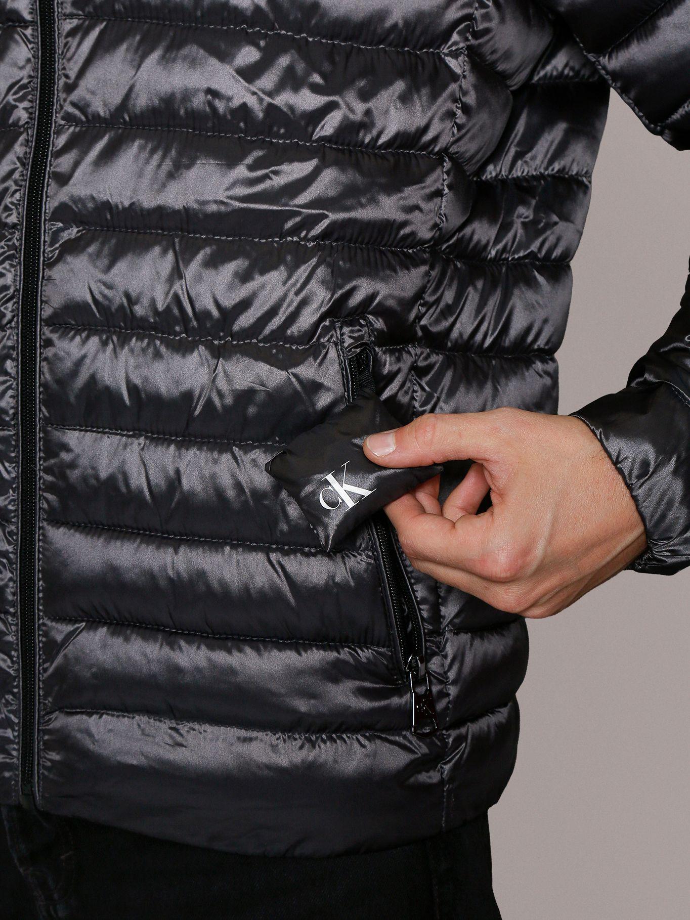Parka con Gorro Packable Negro Calvin Klein-5