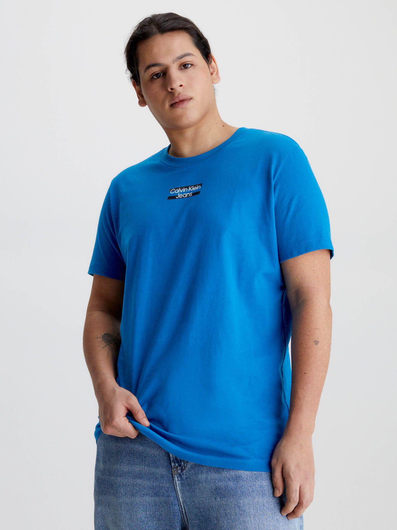 Camiseta slim con logo Azul Calvin Klein J30J322872-C3B-4