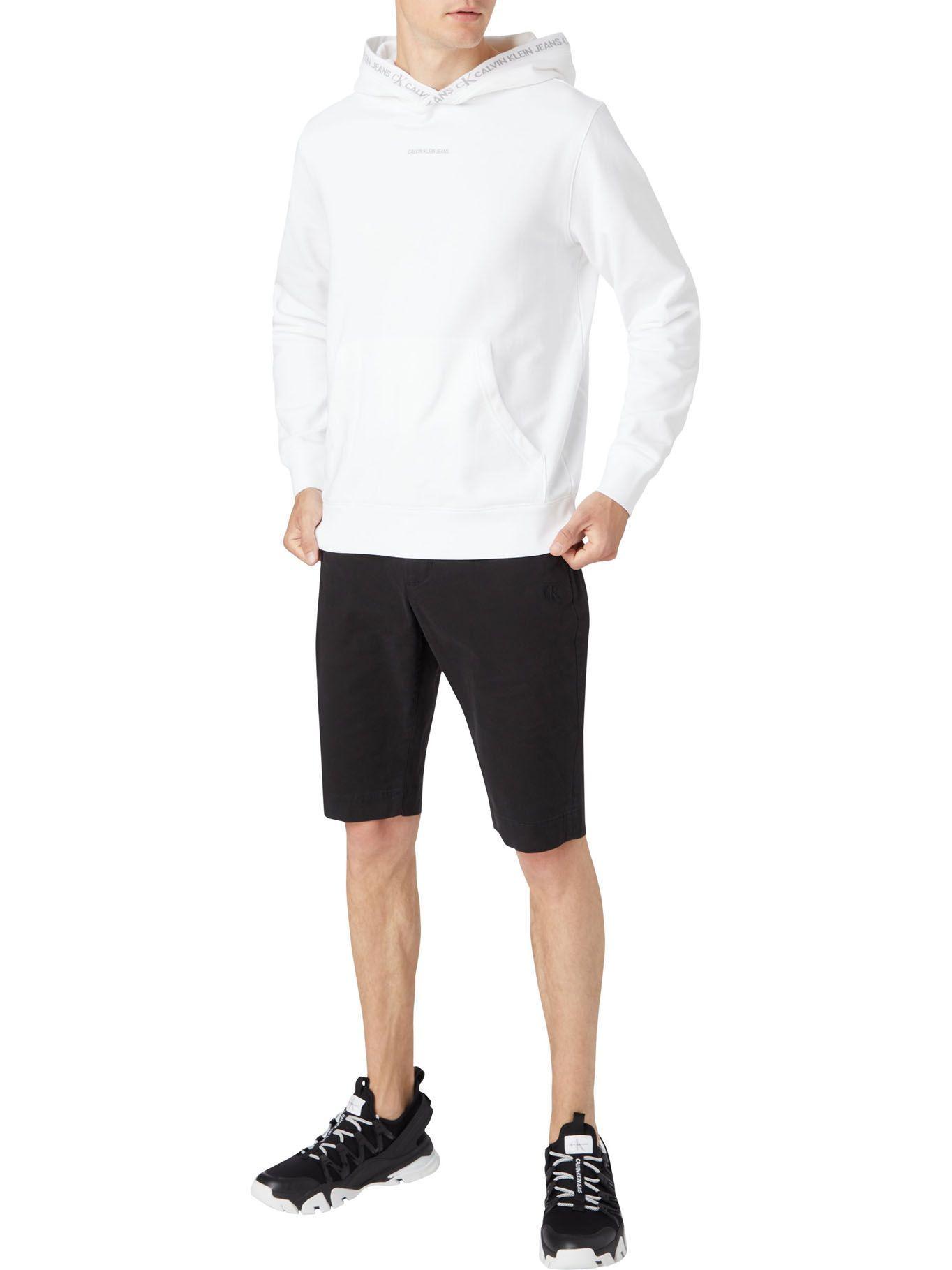 Polerón Hoddie Logo Jacquard Blanco Calvin Klein-2