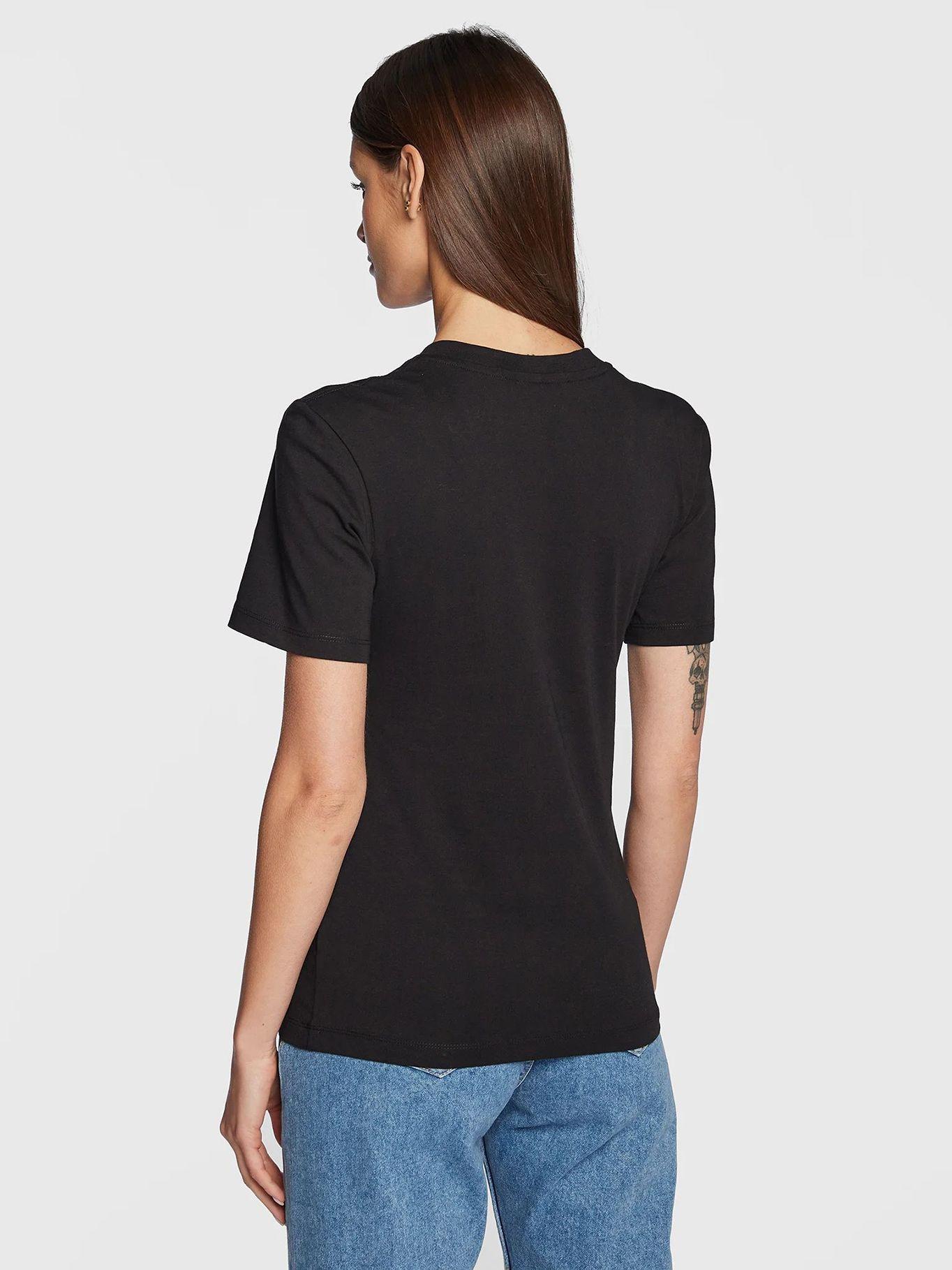 Camiseta de algodón orgánico Negro Calvin Klein-2