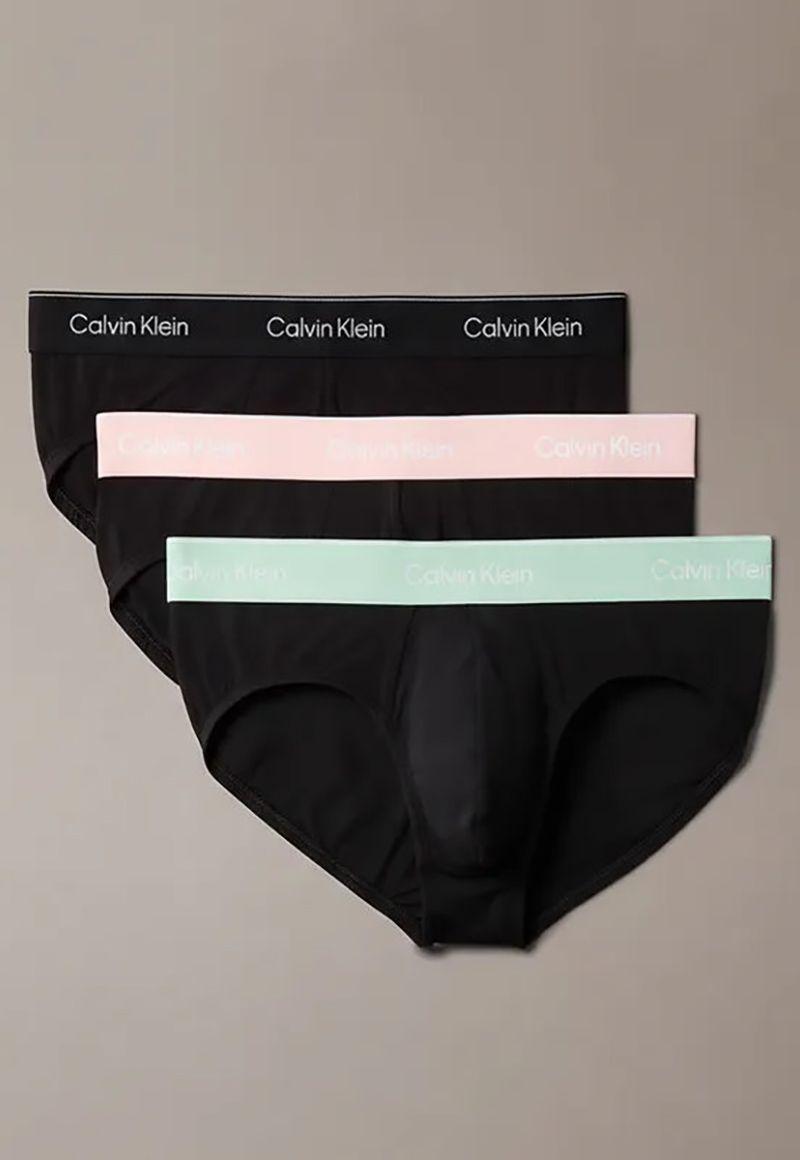 Pack de 3 Slips Icon Cotton Stretch Negro Calvin Klein-0