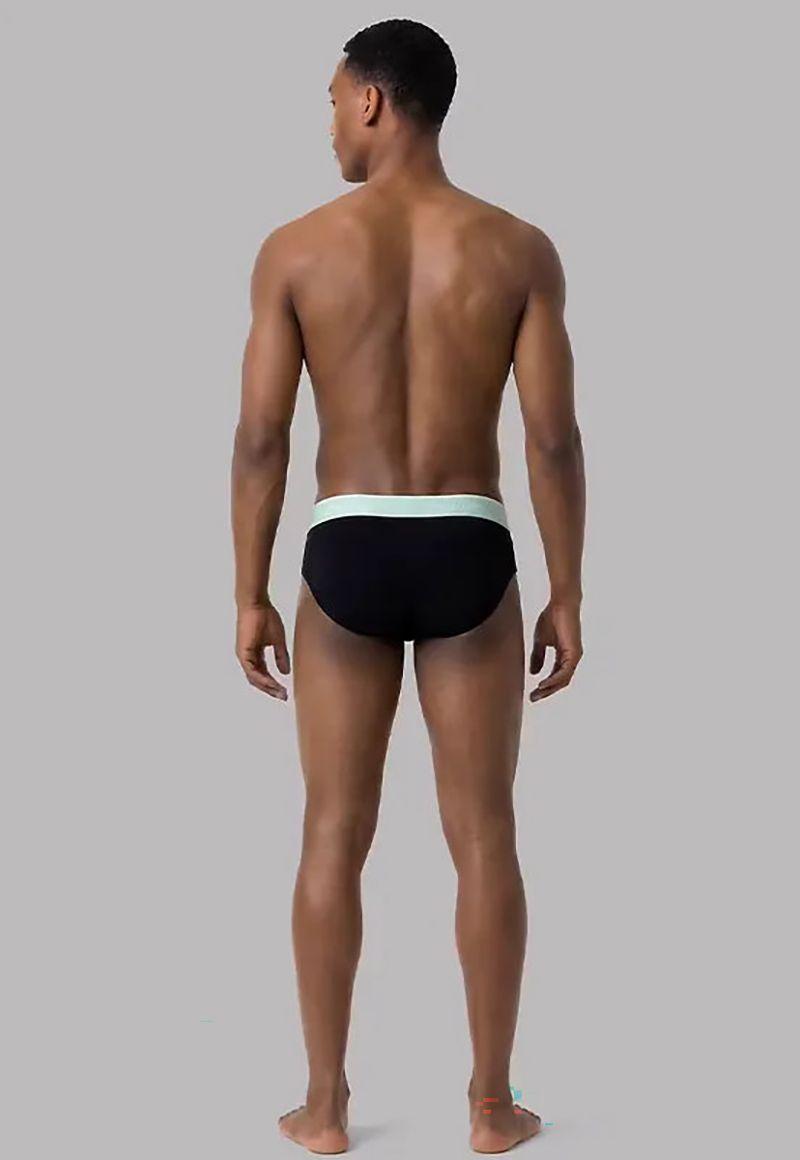 Pack de 3 Slips Icon Cotton Stretch Negro Calvin Klein-2