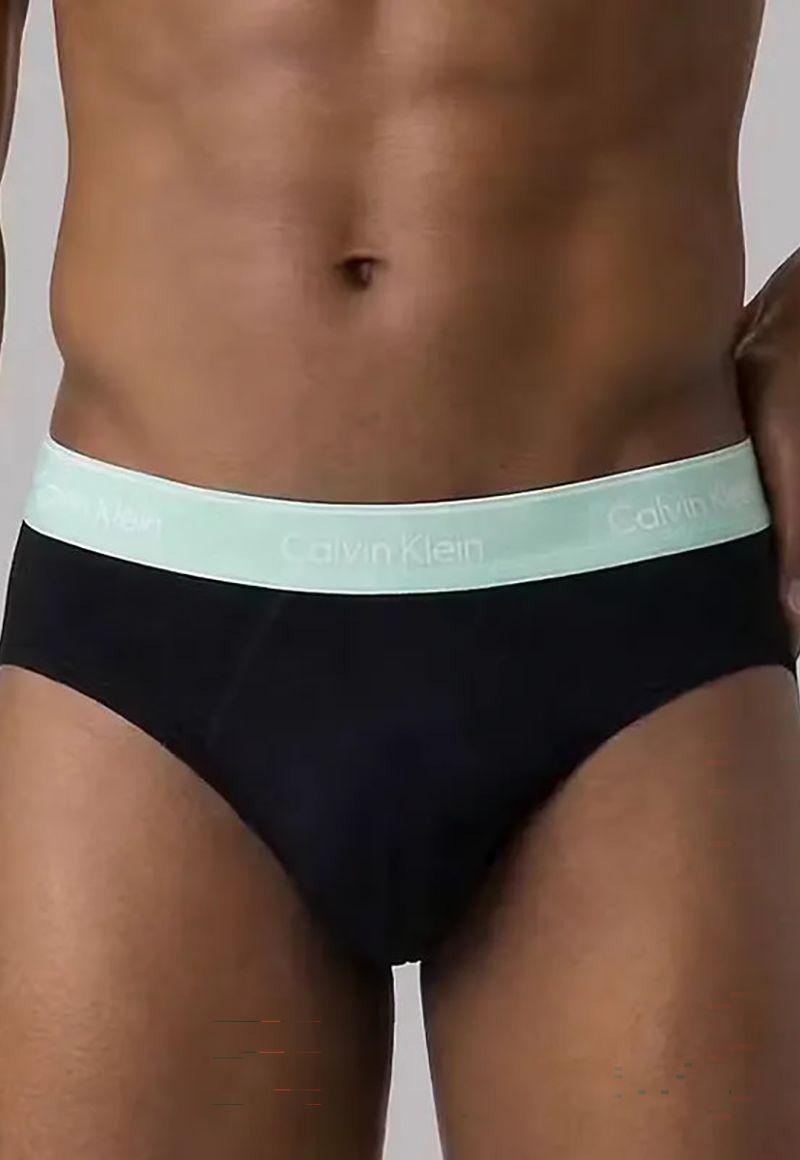 Pack de 3 Slips Icon Cotton Stretch Negro Calvin Klein-3