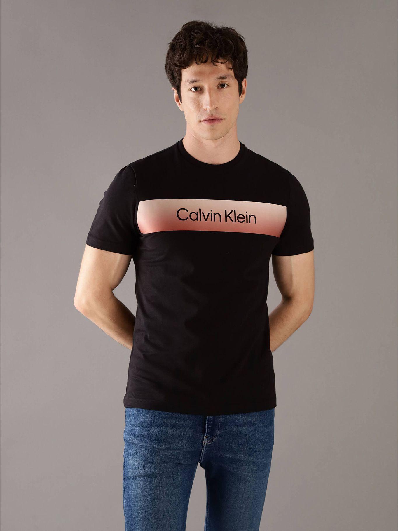 Polera Linear con Logo Negro Calvin Klein-0