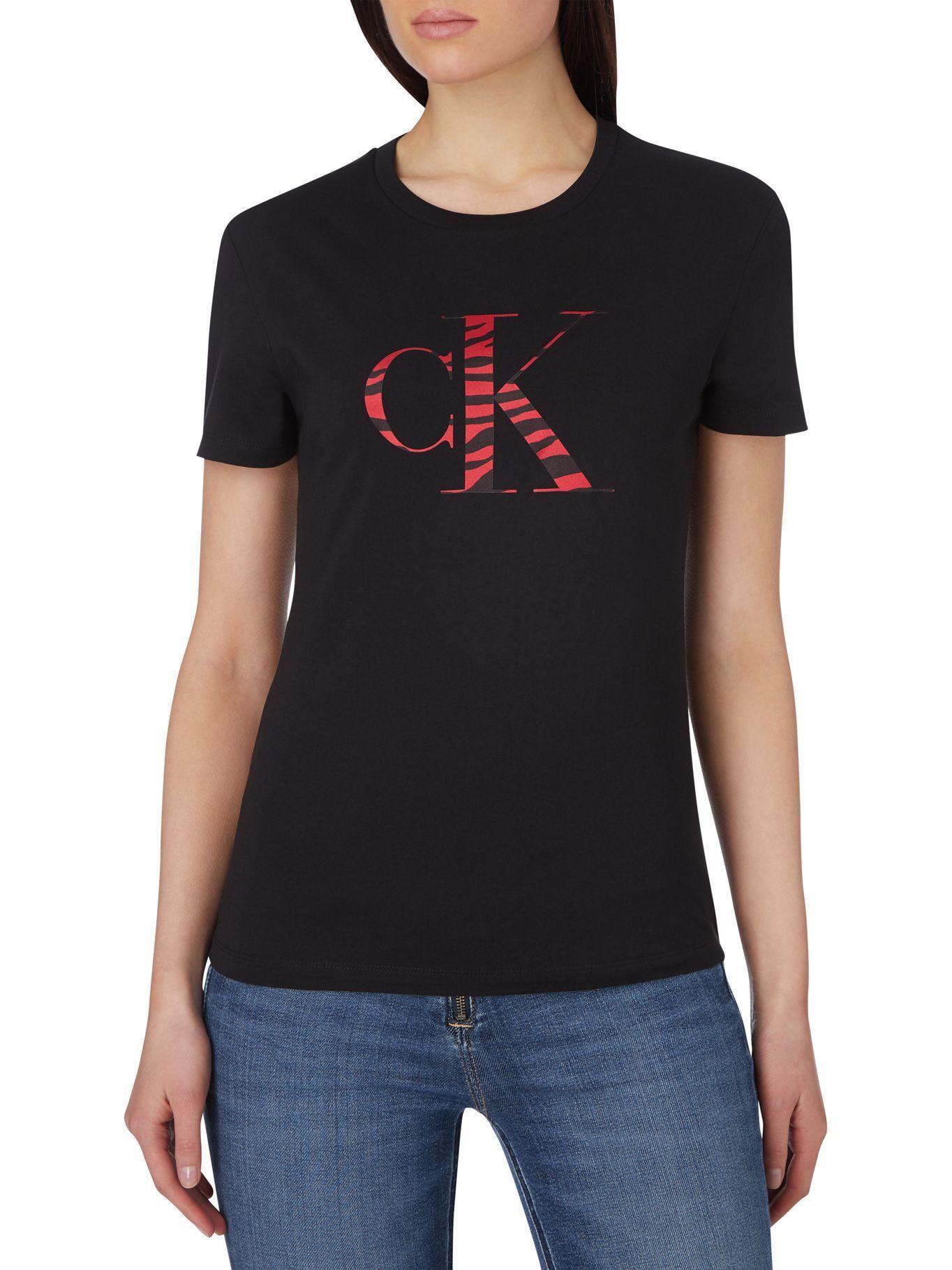 Polera Zebra Ck  Negro Calvin Klein-0