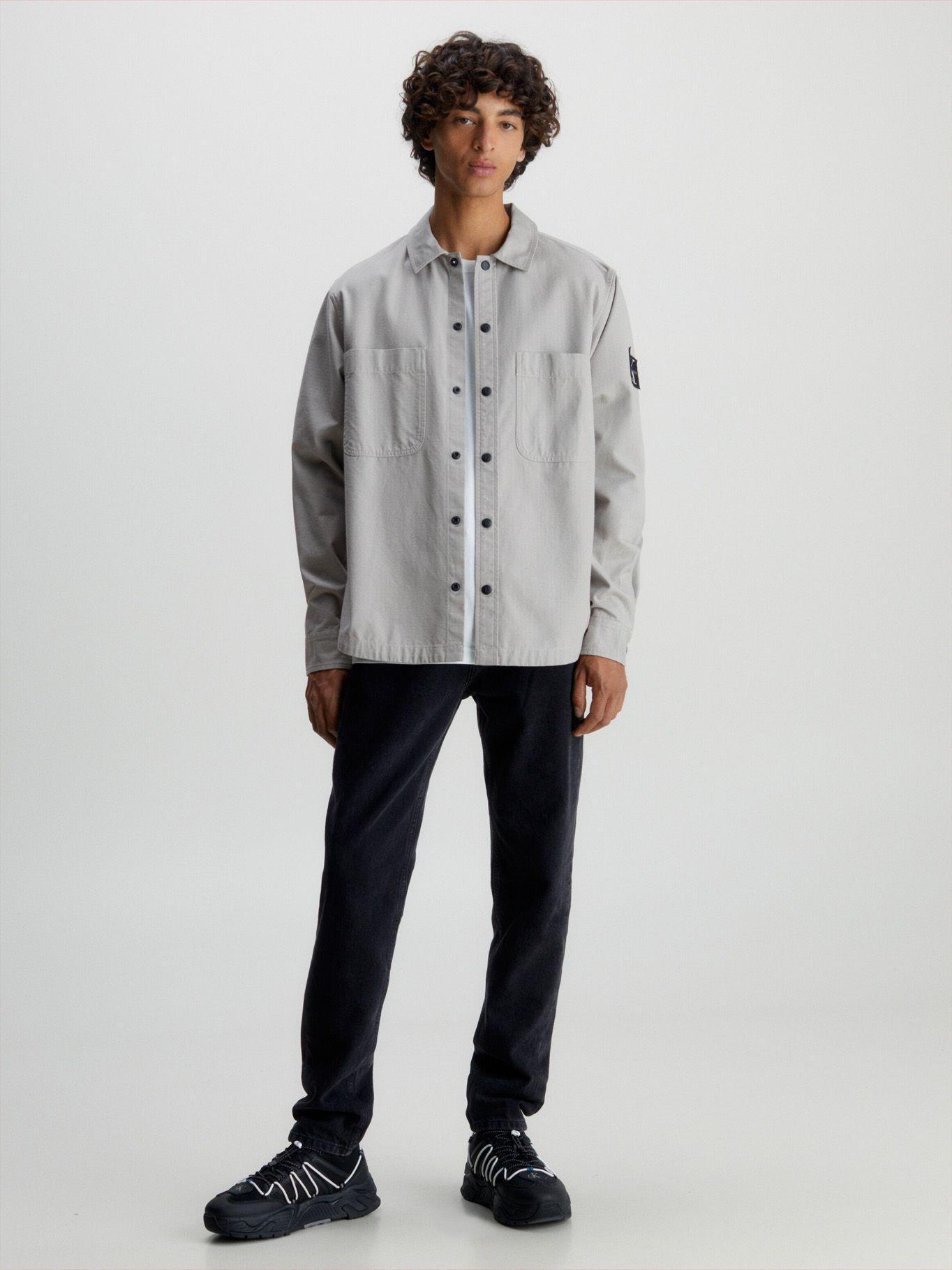 Camisa Essentials Ripstop Gris Calvin Klein-1