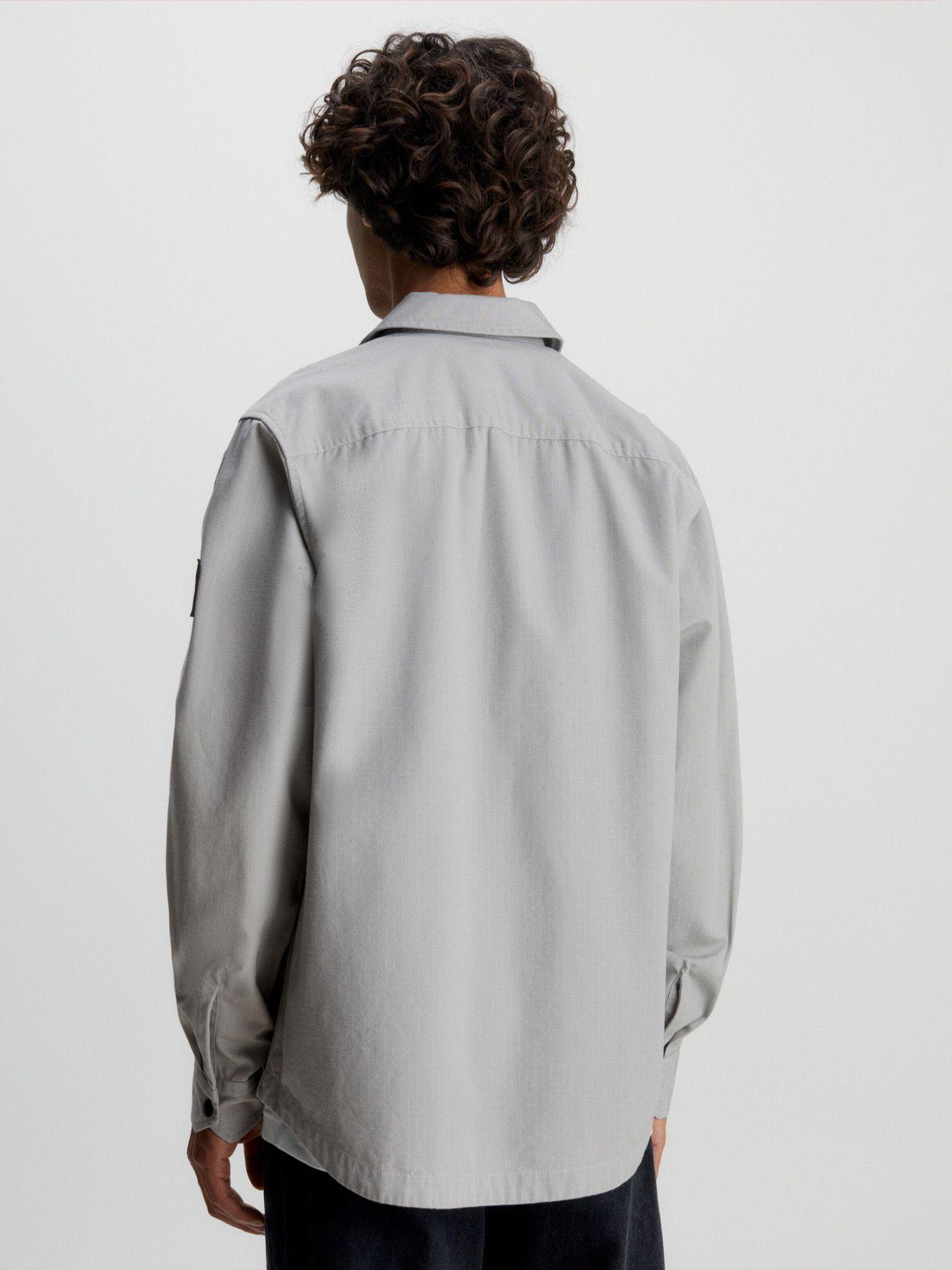 Camisa Essentials Ripstop Gris Calvin Klein-2