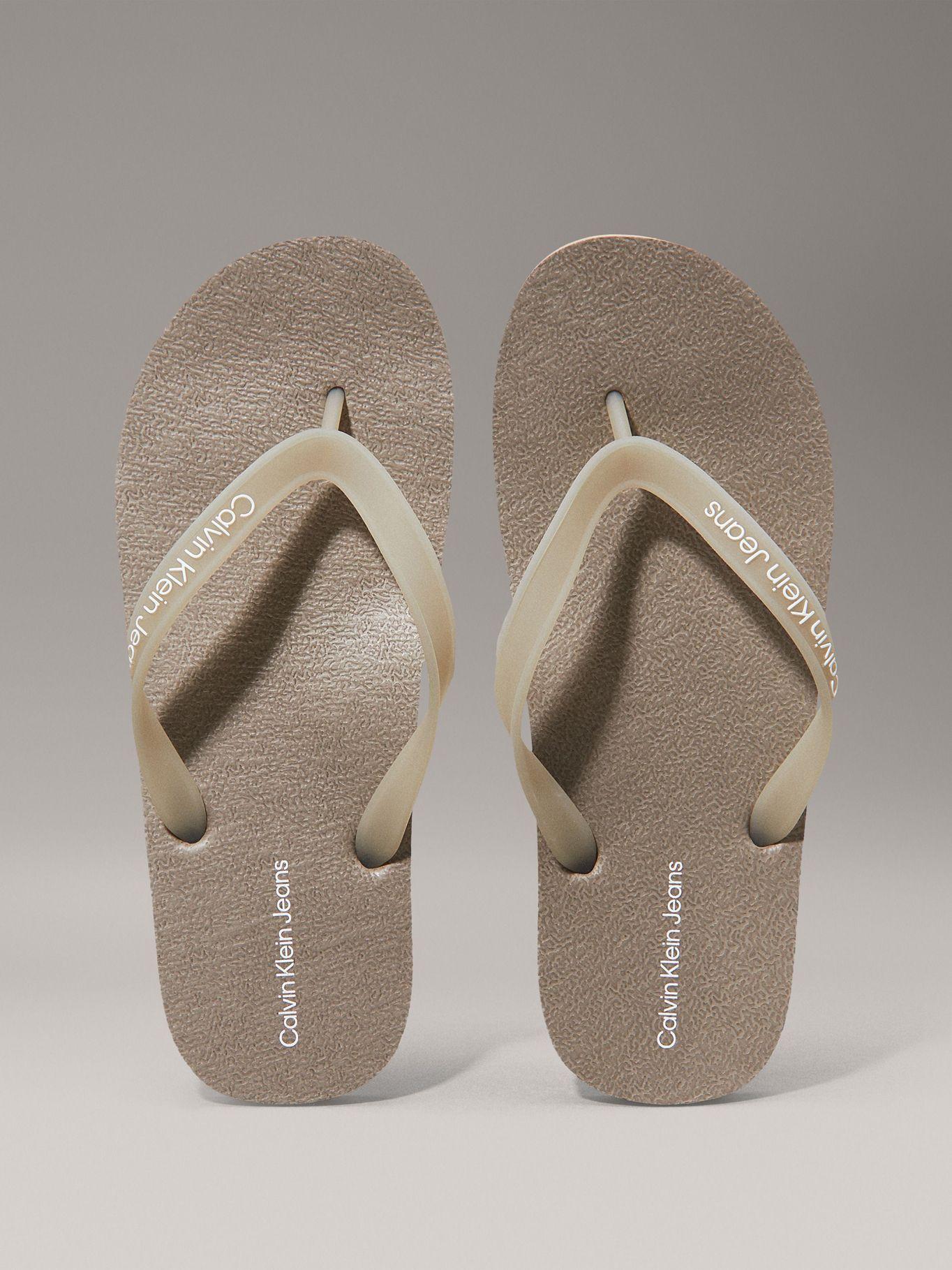 Sandalias Classic con Logo Beige Calvin Klein-2