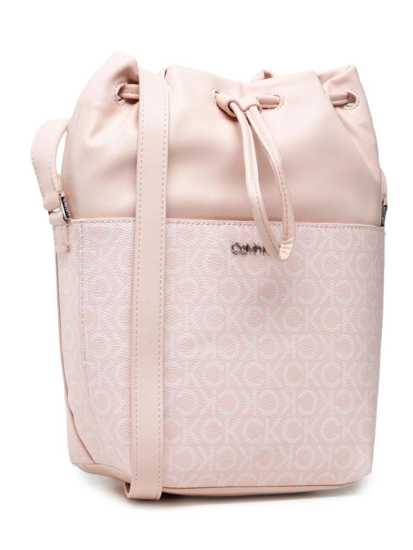 Cartera Bucket CK Must Mono Rosa Calvin Klein-2
