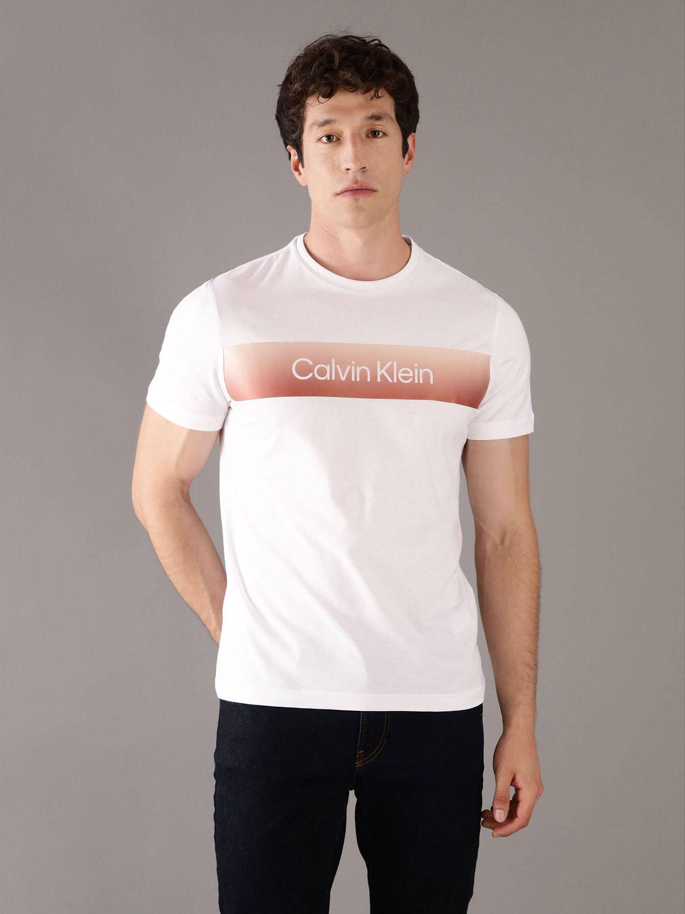 Polera Linear con Logo Blanco Calvin Klein-0