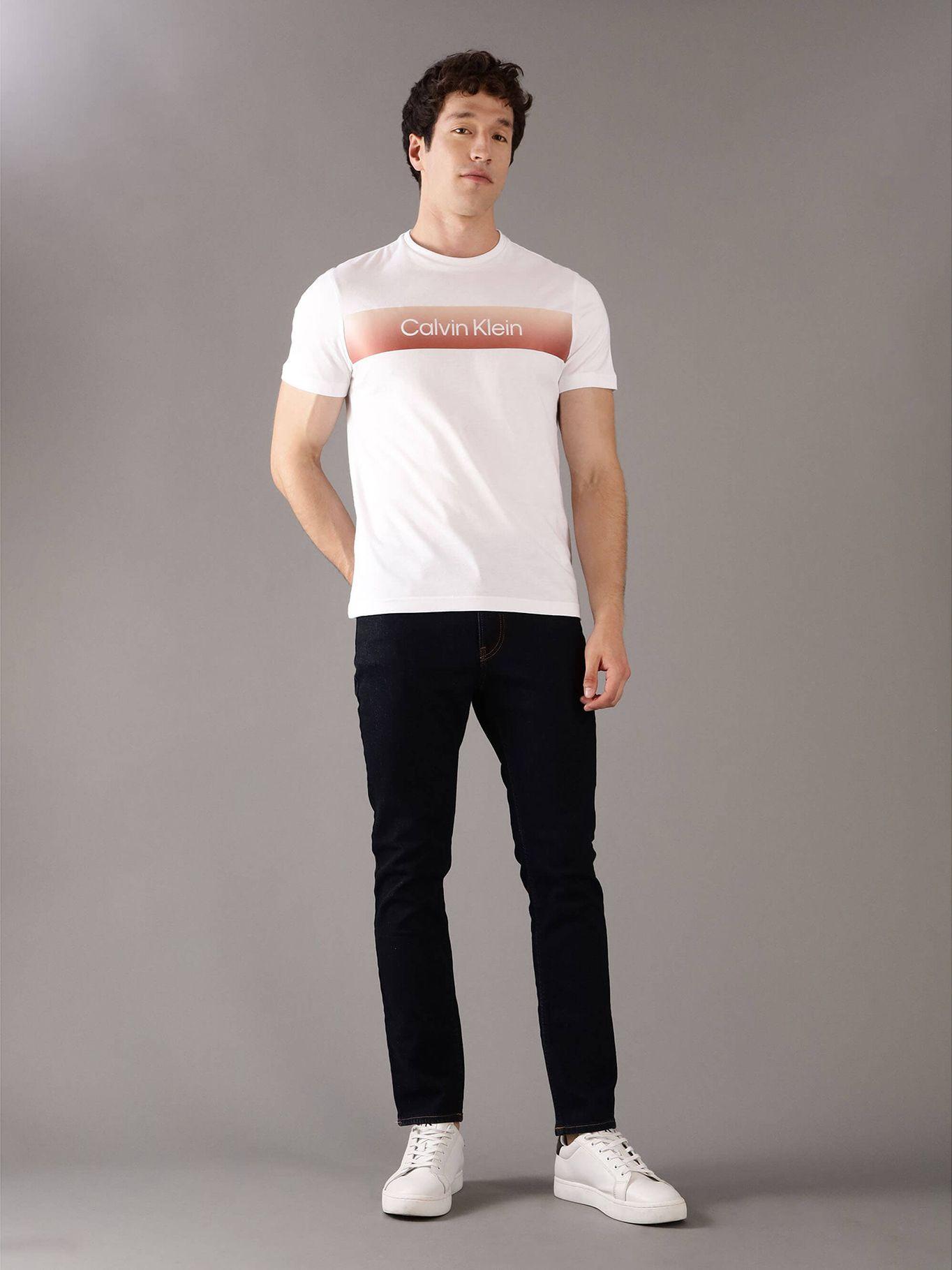 Polera Linear con Logo Blanco Calvin Klein-1