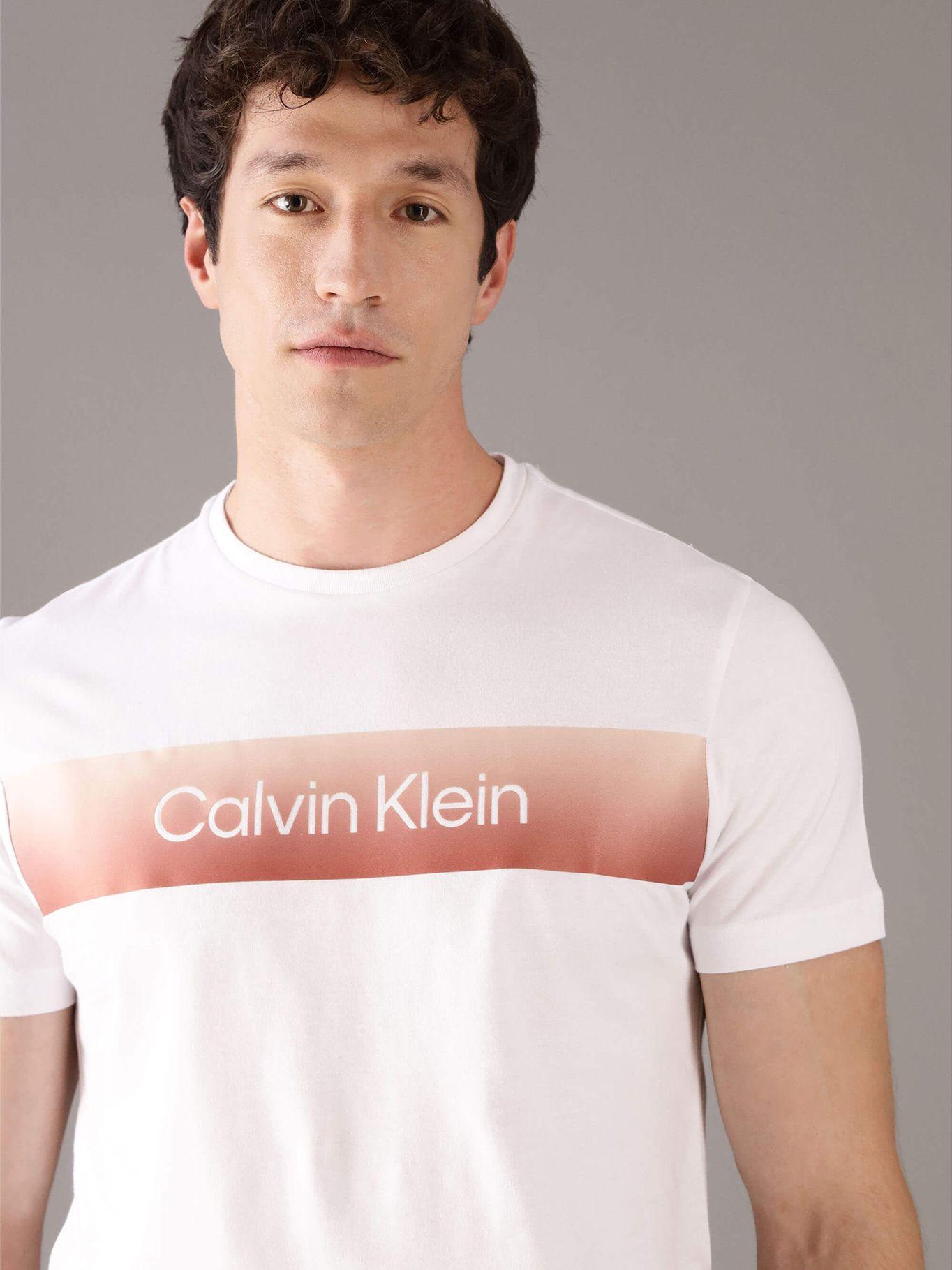 Polera Linear con Logo Blanco Calvin Klein-3