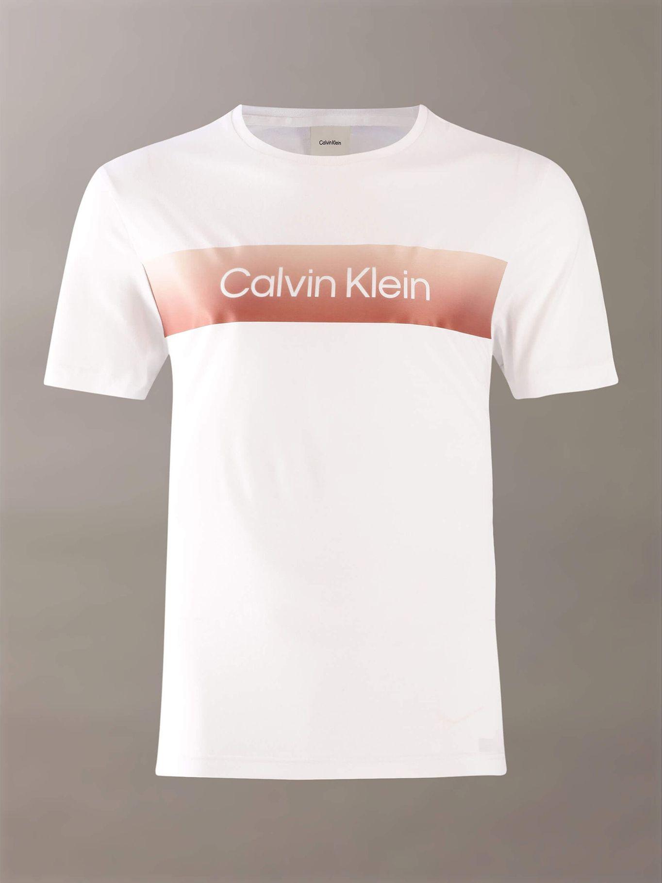 Polera Linear con Logo Blanco Calvin Klein-4