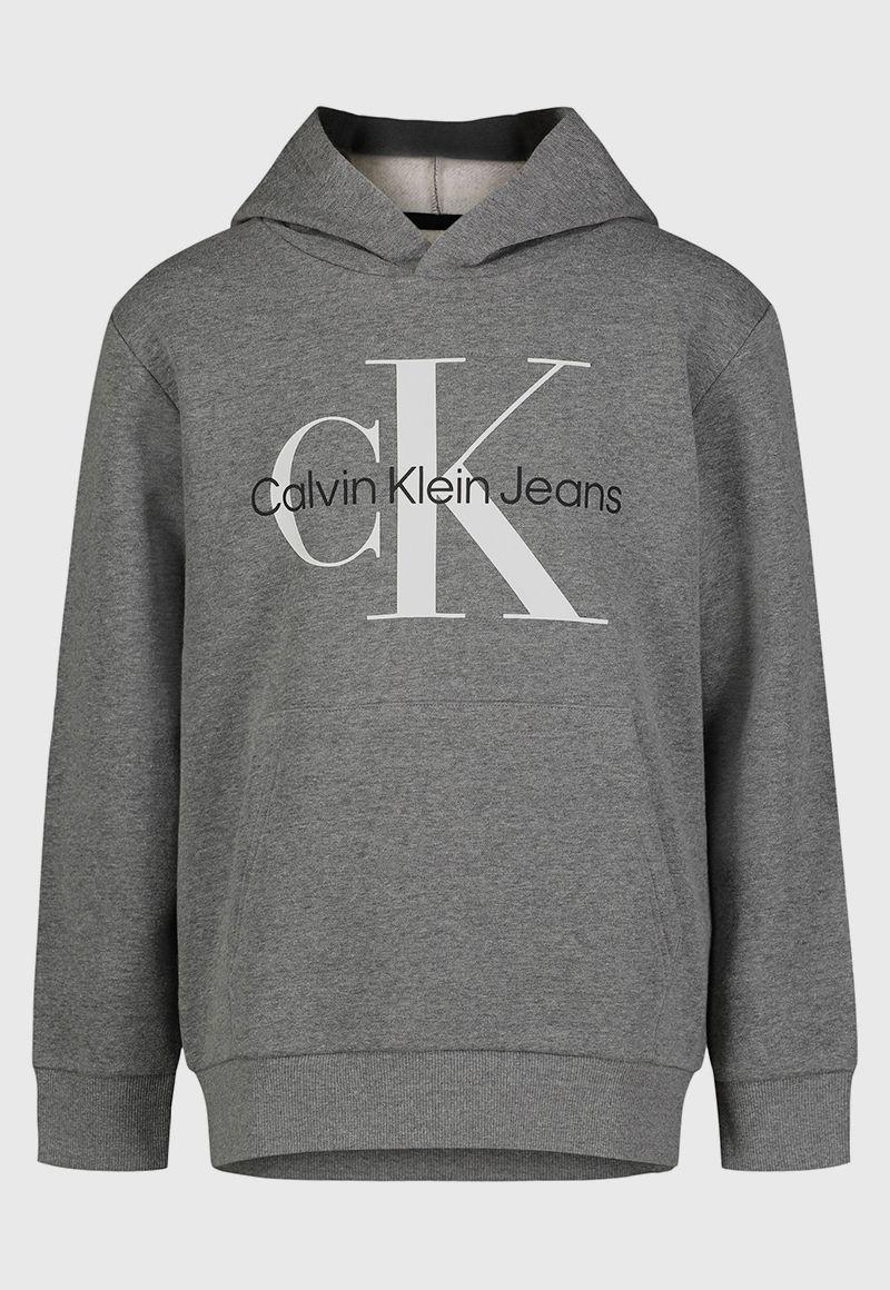 Polerón con Gorro Niño Old School Gris Calvin Klein-0