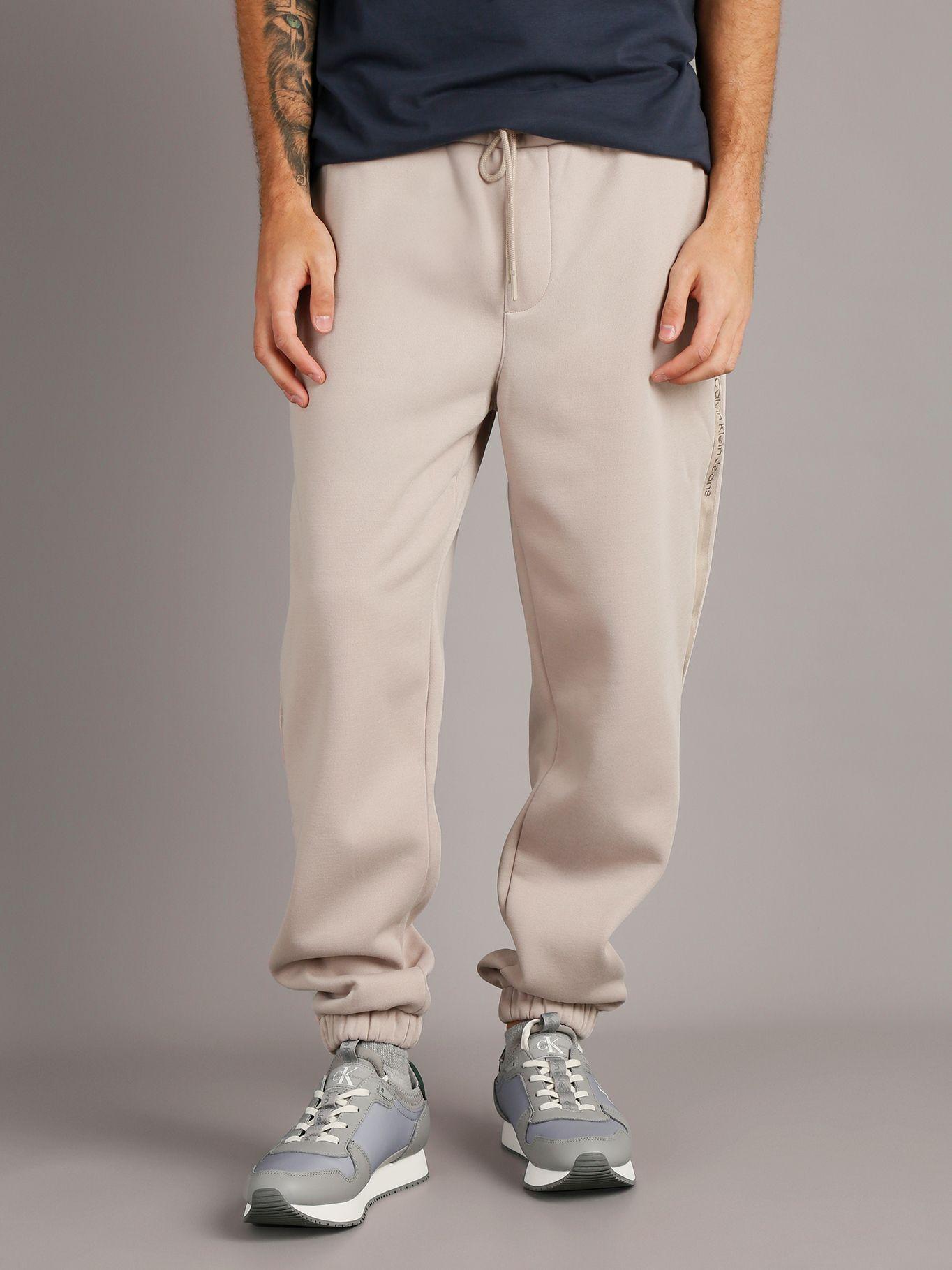 Jogger Logo Tape Beige Calvin Klein-0