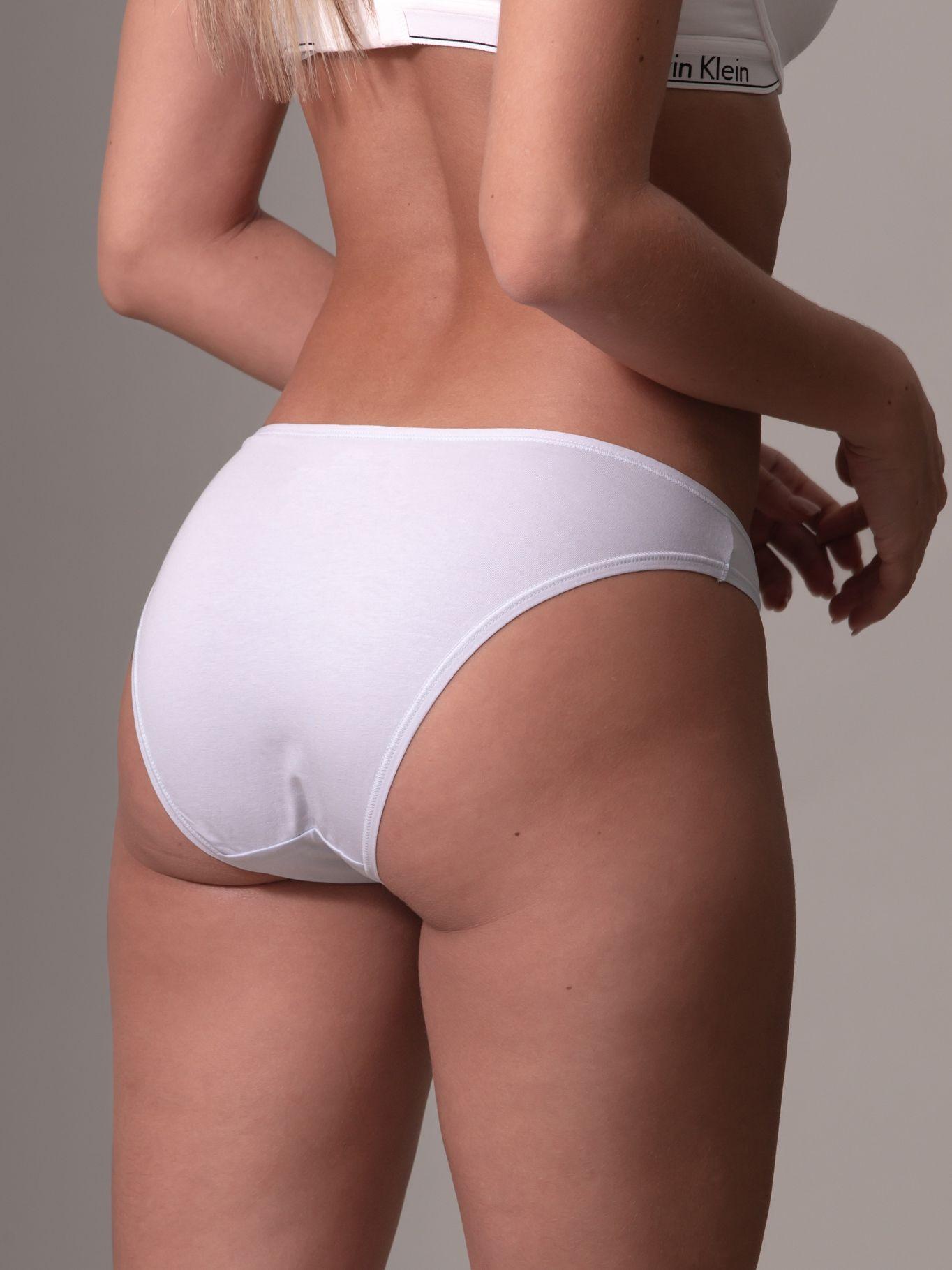 Calzón Bikini Ideal Cotton 450 Blanco Calvin Klein-3