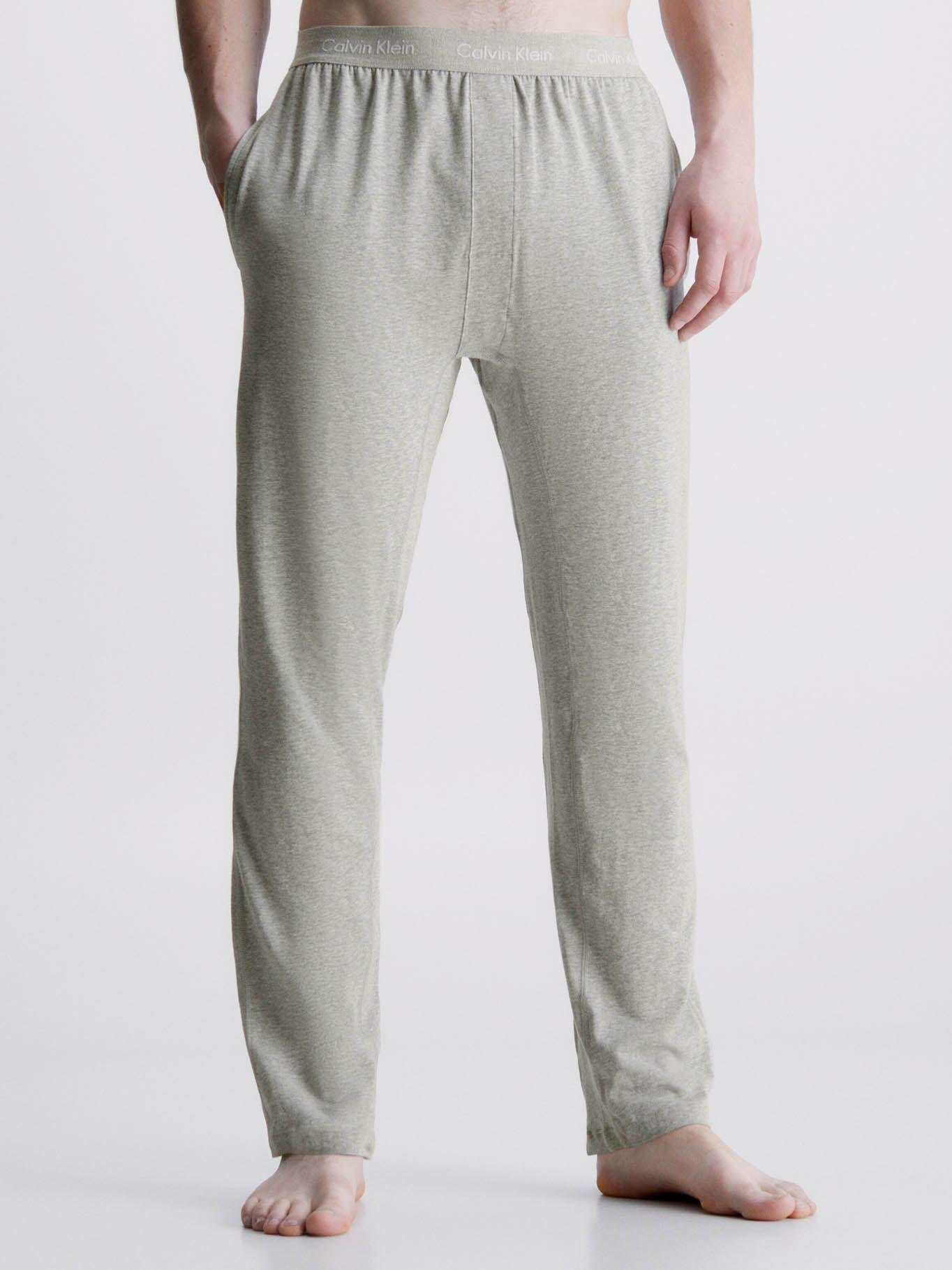 Pantalón largo con logo Gris Calvin Klein-0