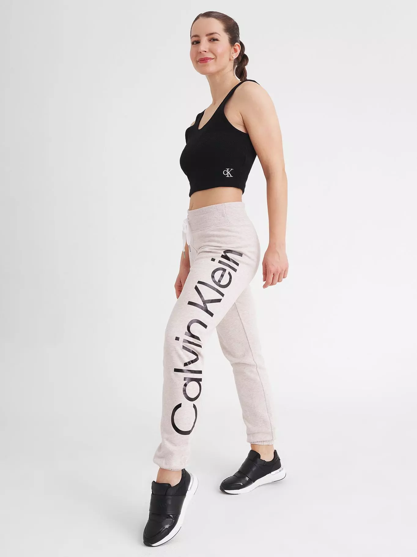 Jogger Slim Fit Sweatpan Blanco Calvin Klein-2
