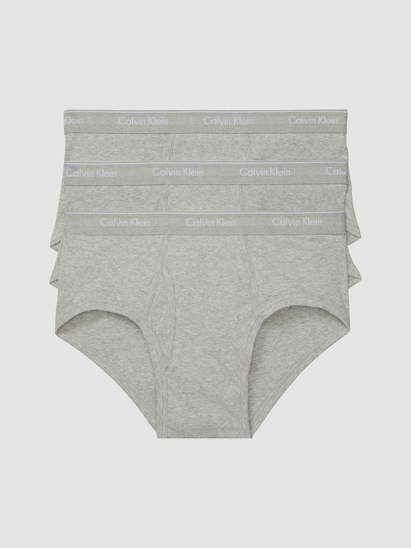 Pack 3 Brief Cotton Classics Gris Calvin Klein-0