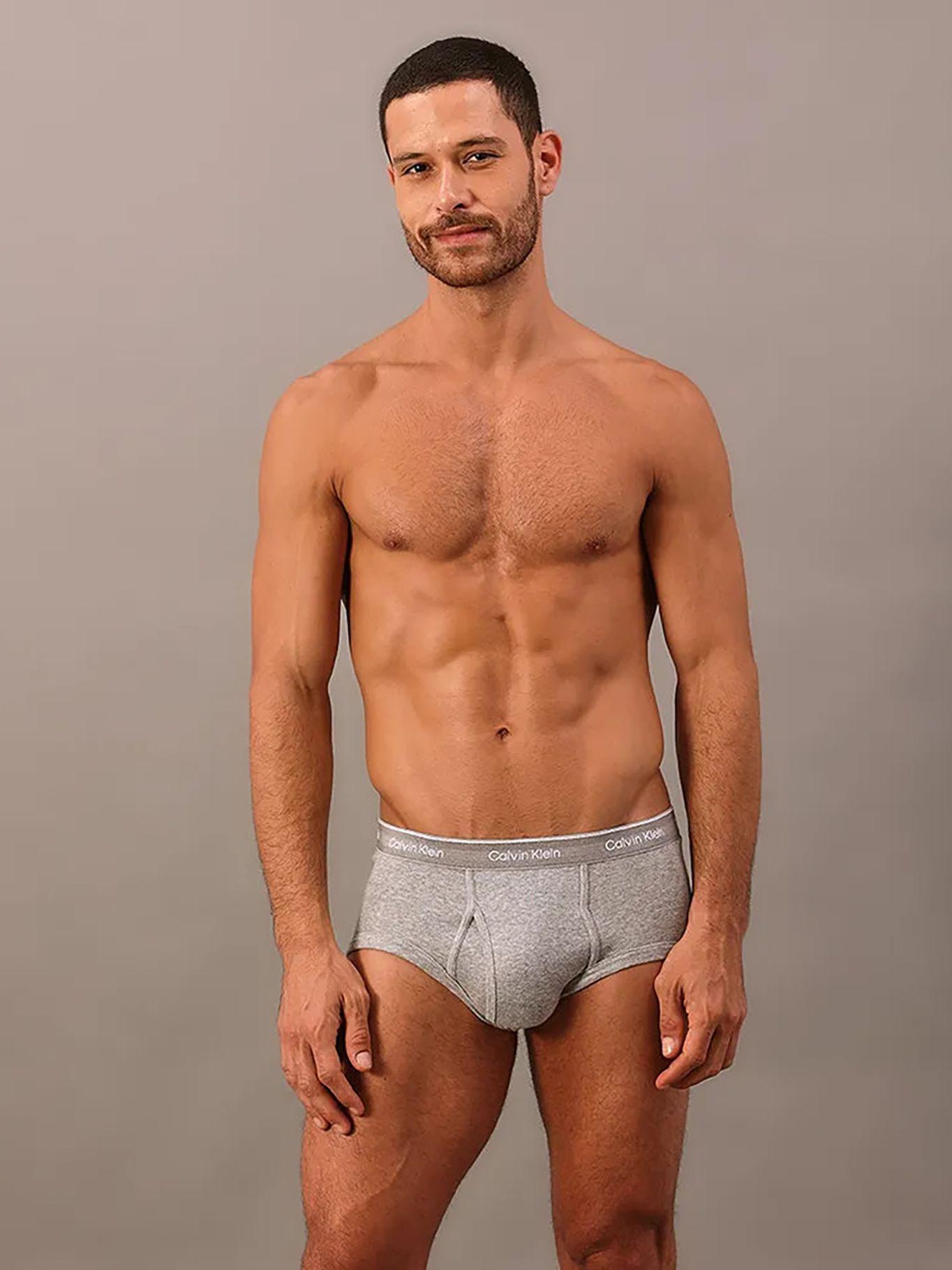 Pack 3 Brief Cotton Classics Gris Calvin Klein-1