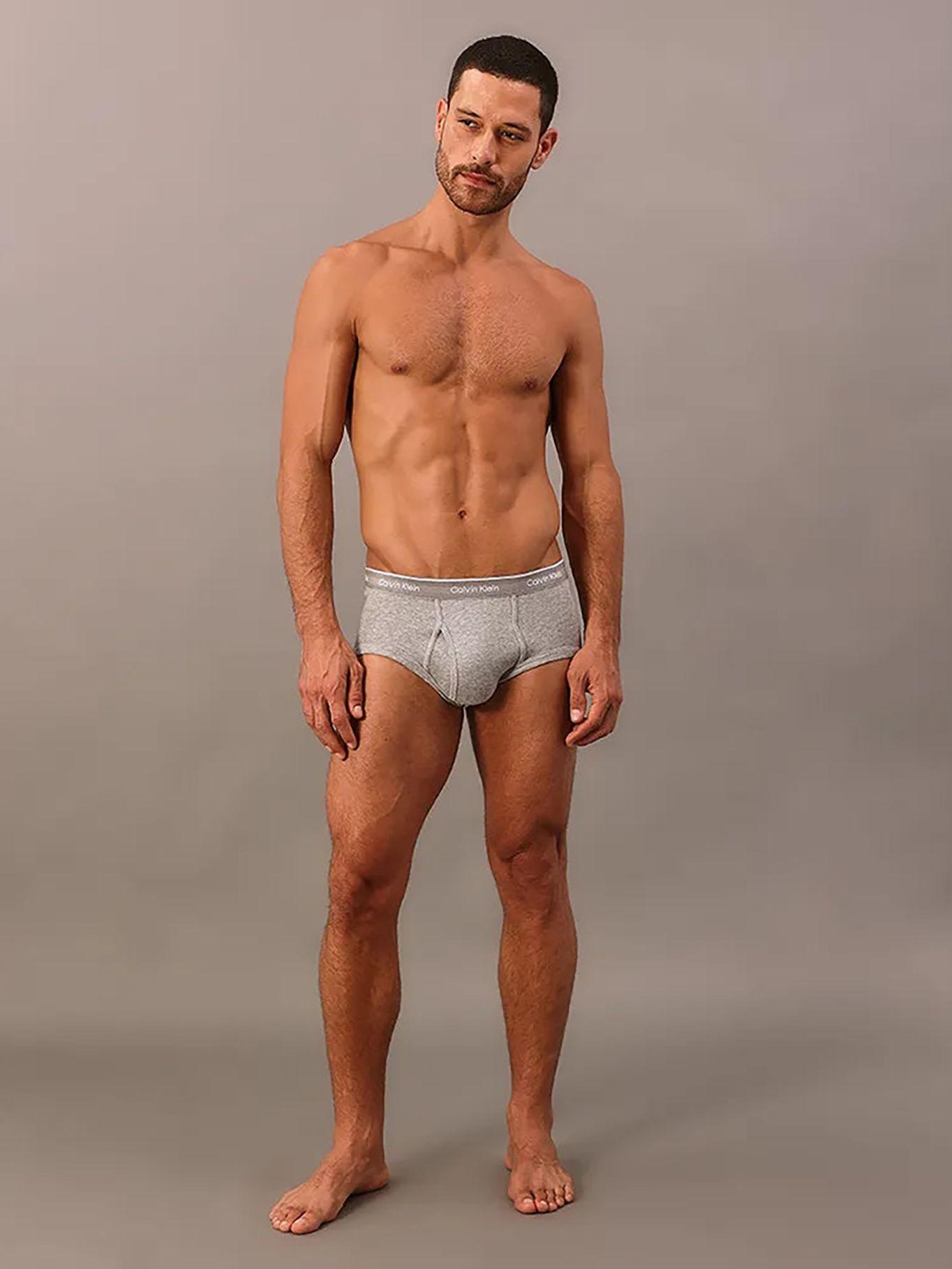 Pack 3 Brief Cotton Classics Gris Calvin Klein-2