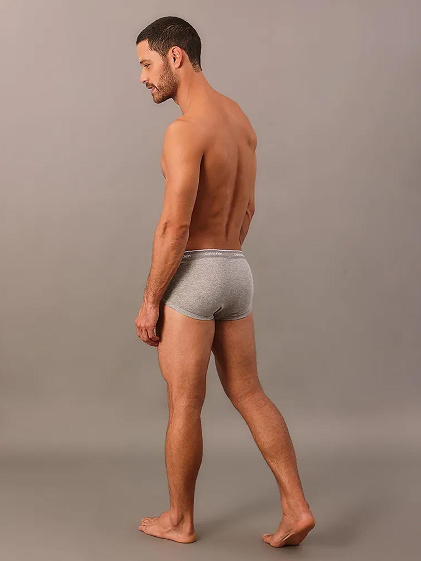 Pack 3 Brief Cotton Classics Gris Calvin Klein-3