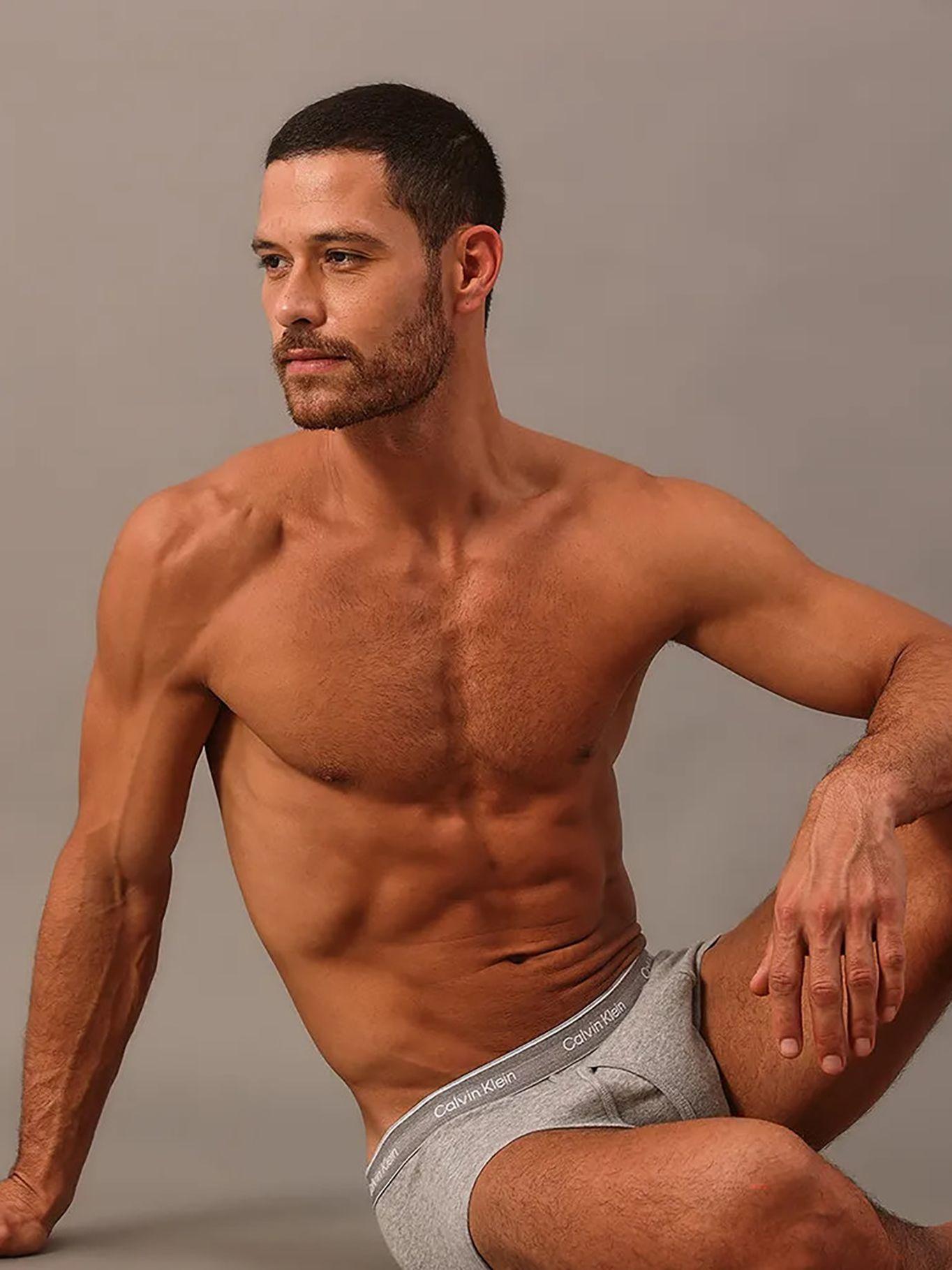 Pack 3 Brief Cotton Classics Gris Calvin Klein-4