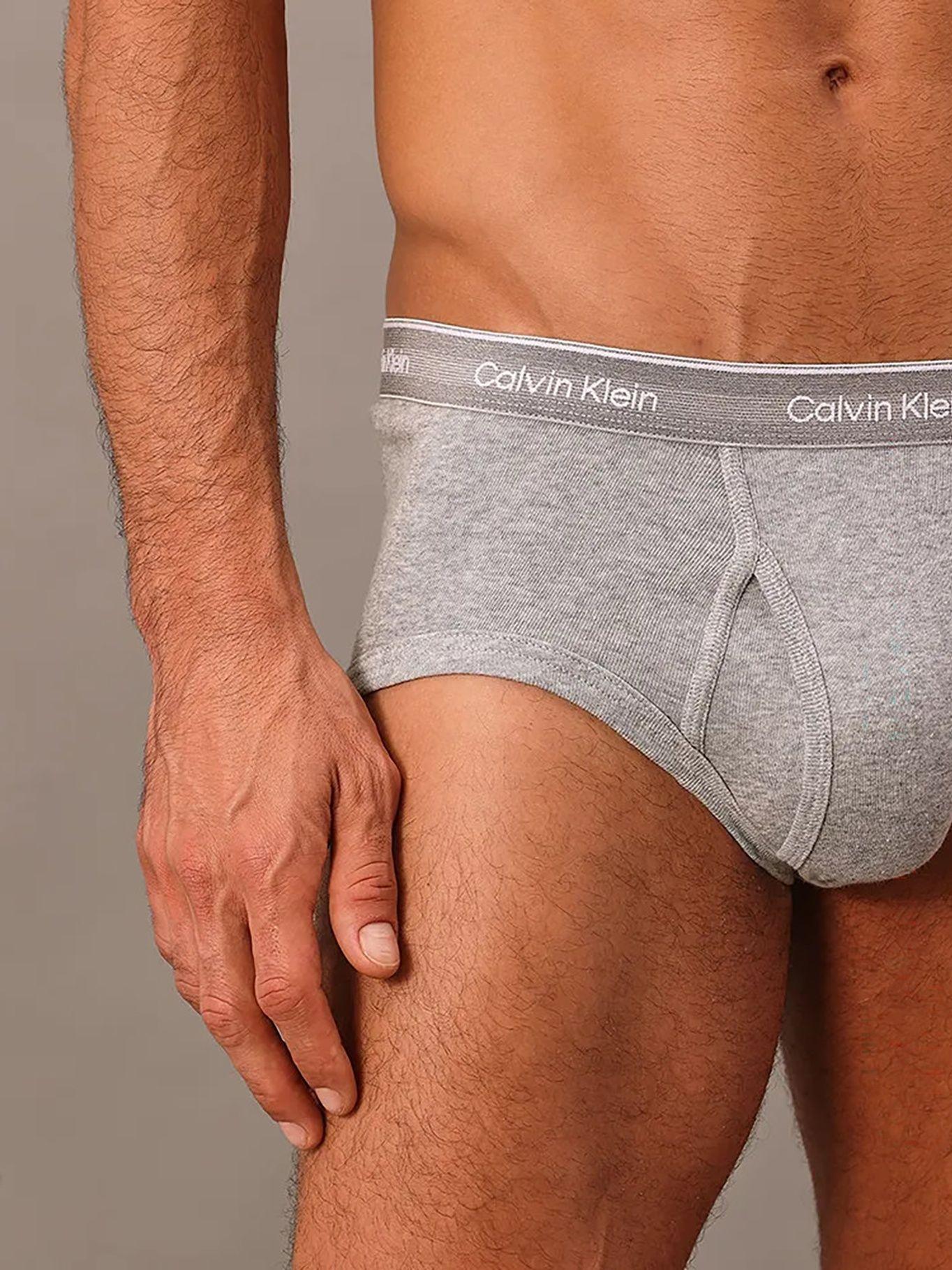 Pack 3 Brief Cotton Classics Gris Calvin Klein-5