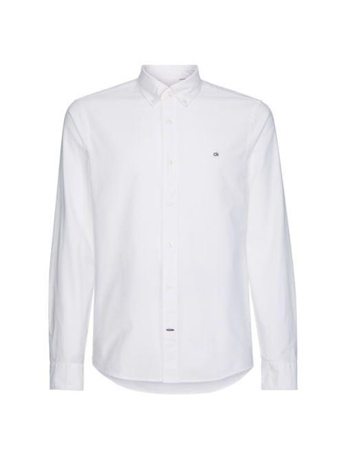 Camisa Slim Fit Stretch Oxford  Blanco Calvin Klein-3