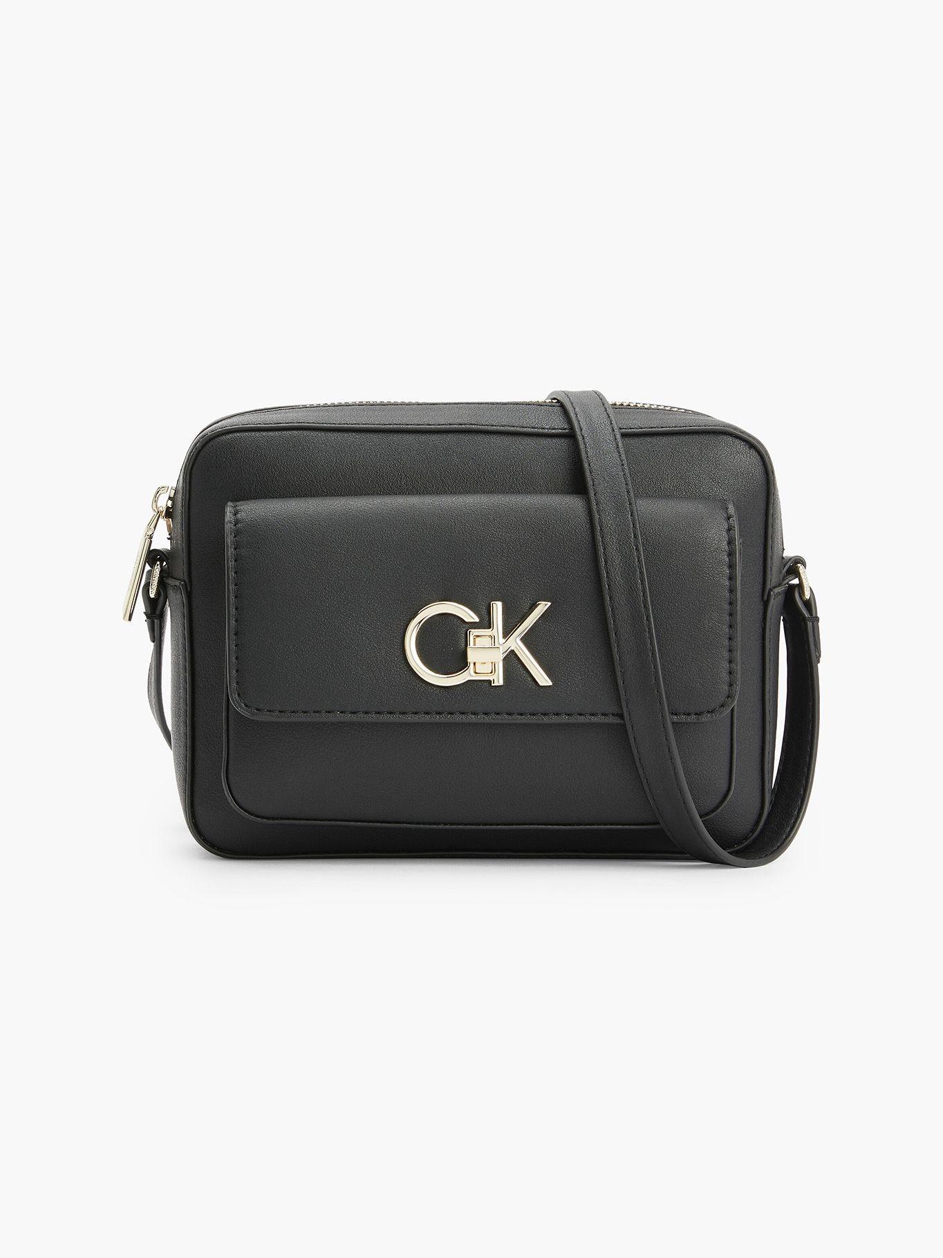 Cartera Re-Lock Camera Bag With Flap Negro Calvin Klein-0