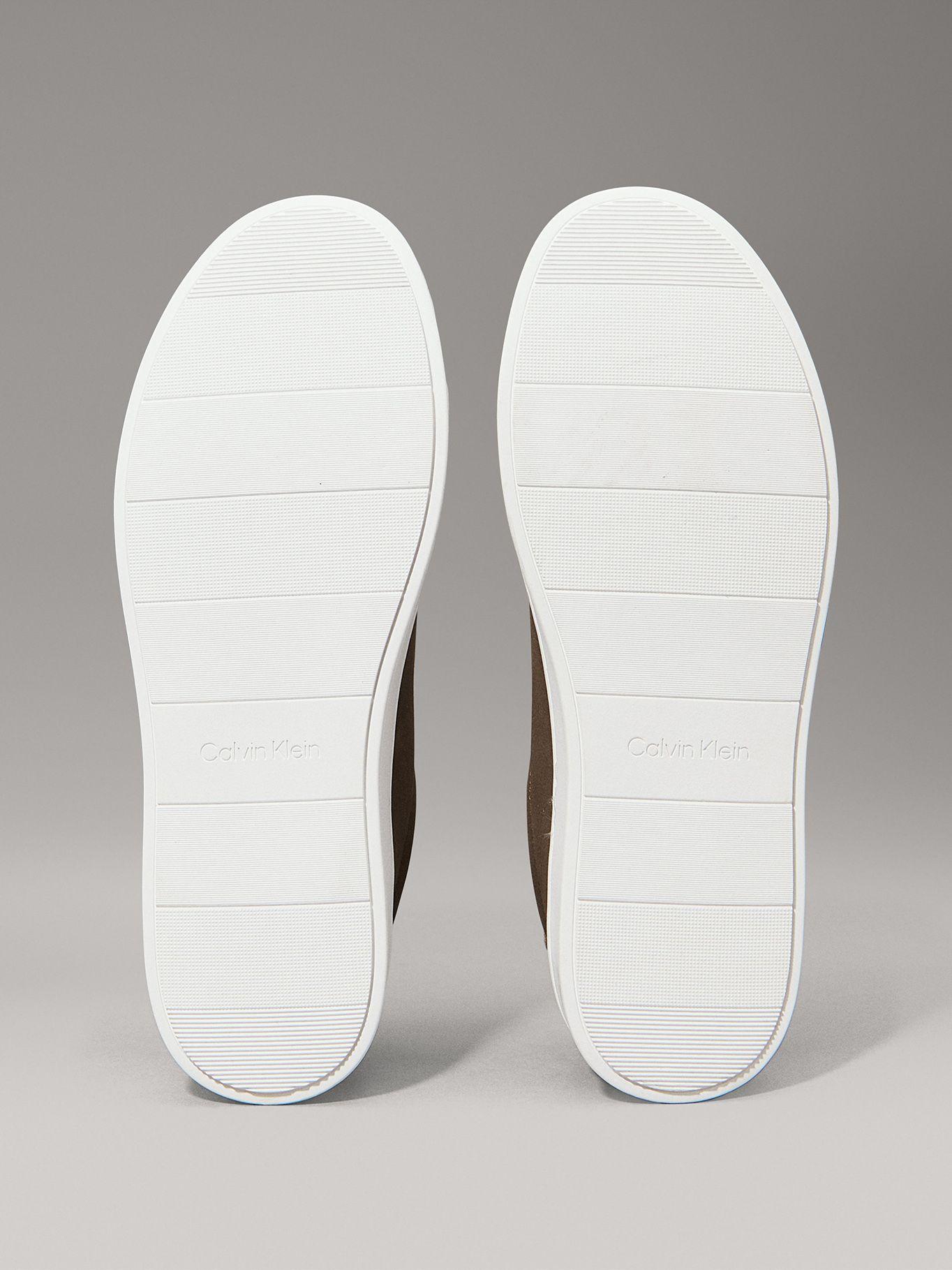 Zapatillas de Cuero Low Top Lace Up Cafe Calvin Klein-3