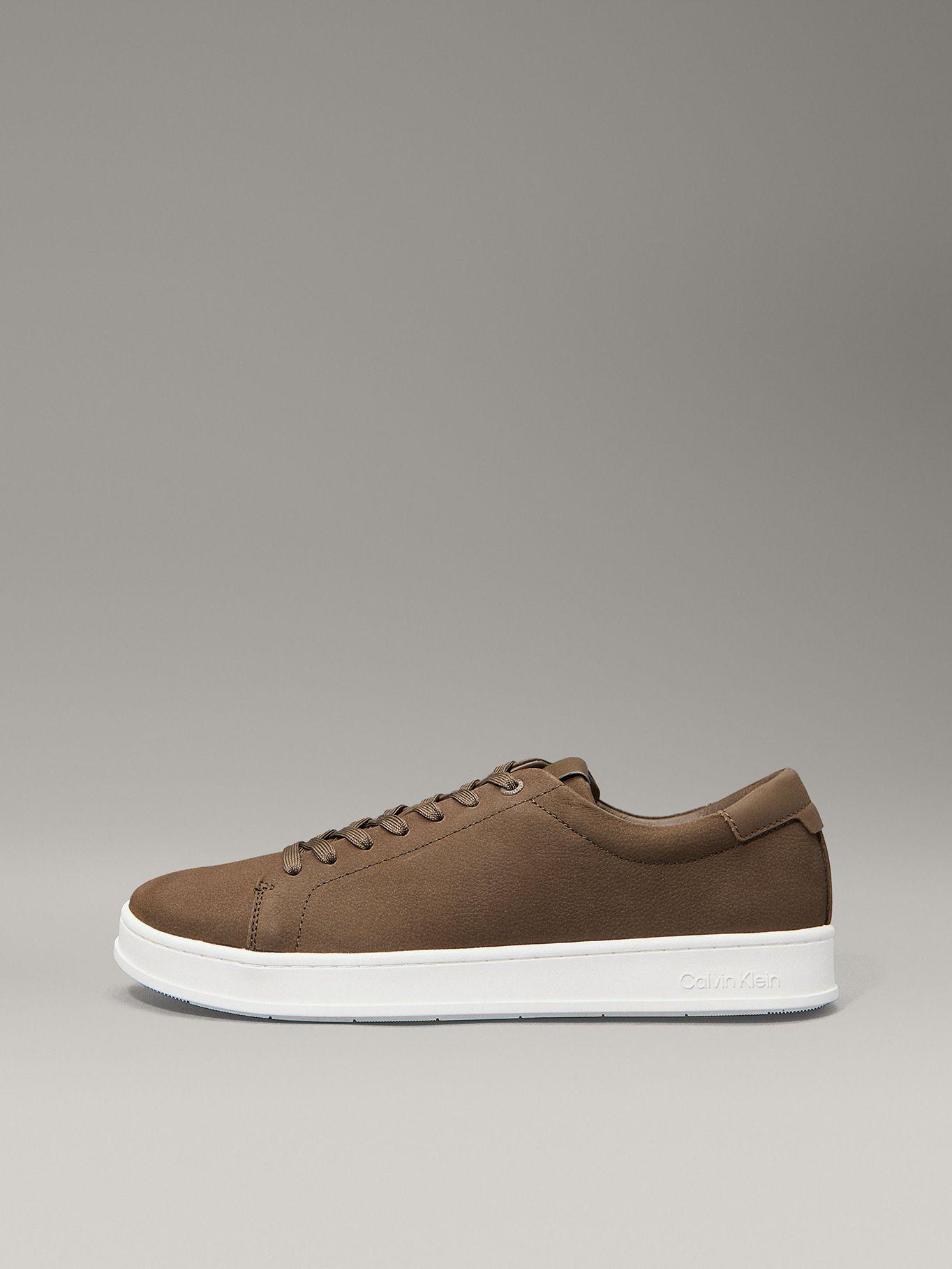 Zapatillas de Cuero Low Top Lace Up Cafe Calvin Klein-5