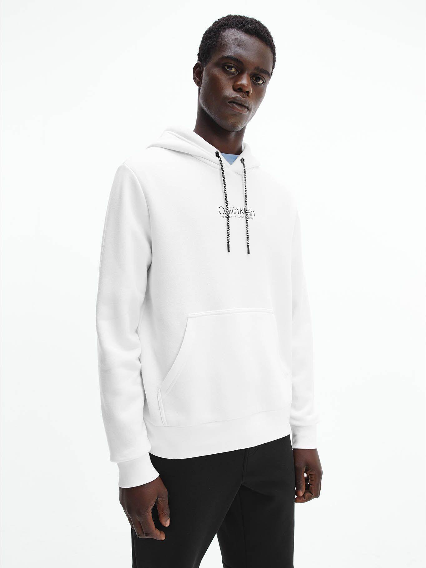 Hoodie Coordinates Blanco Calvin Klein-0