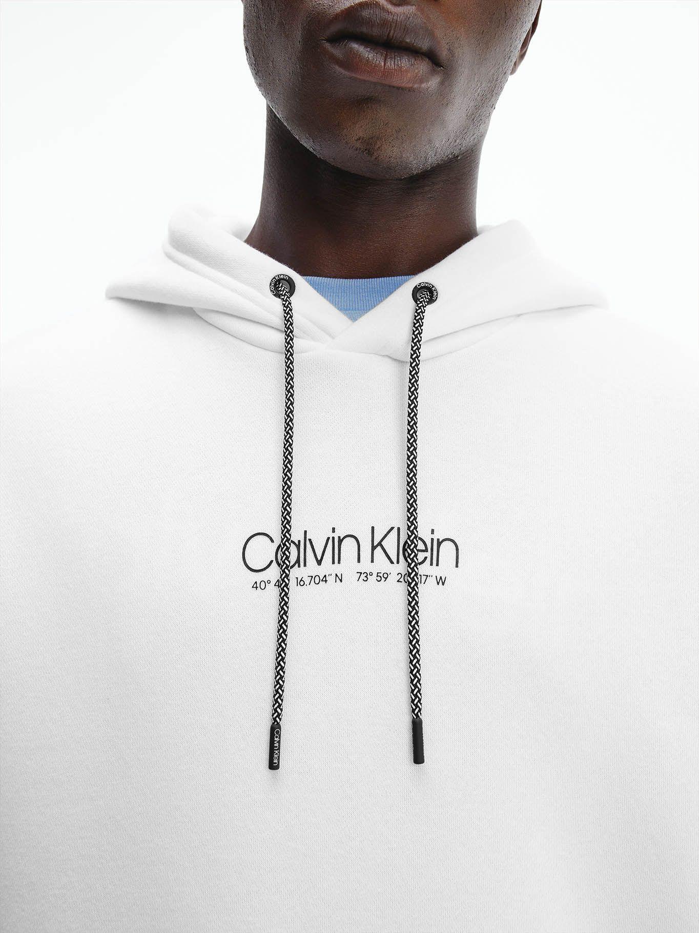 Hoodie Coordinates Blanco Calvin Klein-3