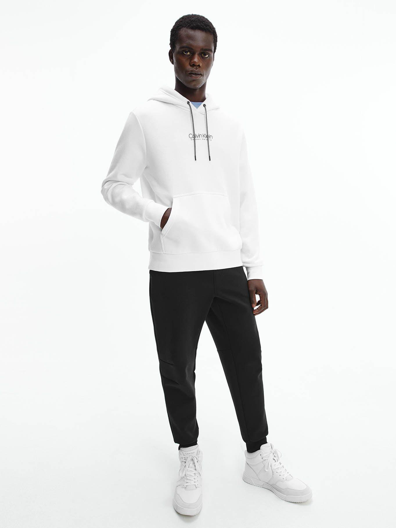 Hoodie Coordinates Blanco Calvin Klein-1