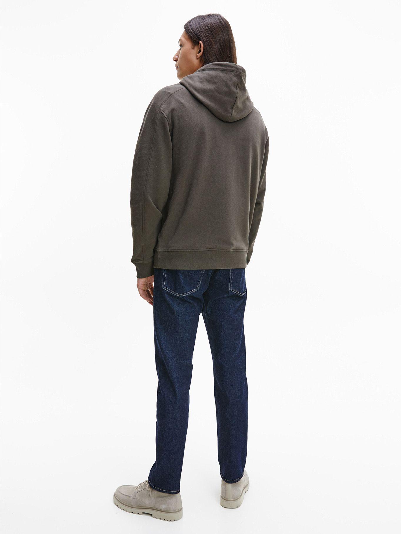 Hoodie Micro Branding Verde Olivo Calvin Klein-2