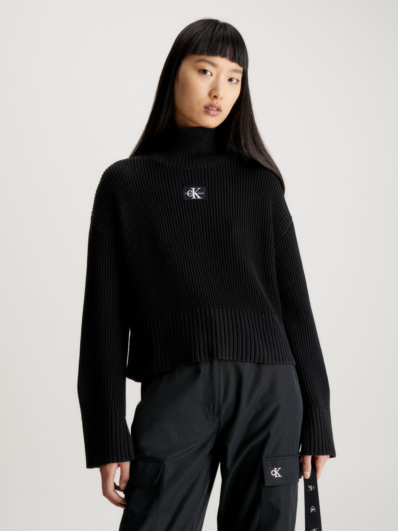 Sweater Label Chunky Negro-0