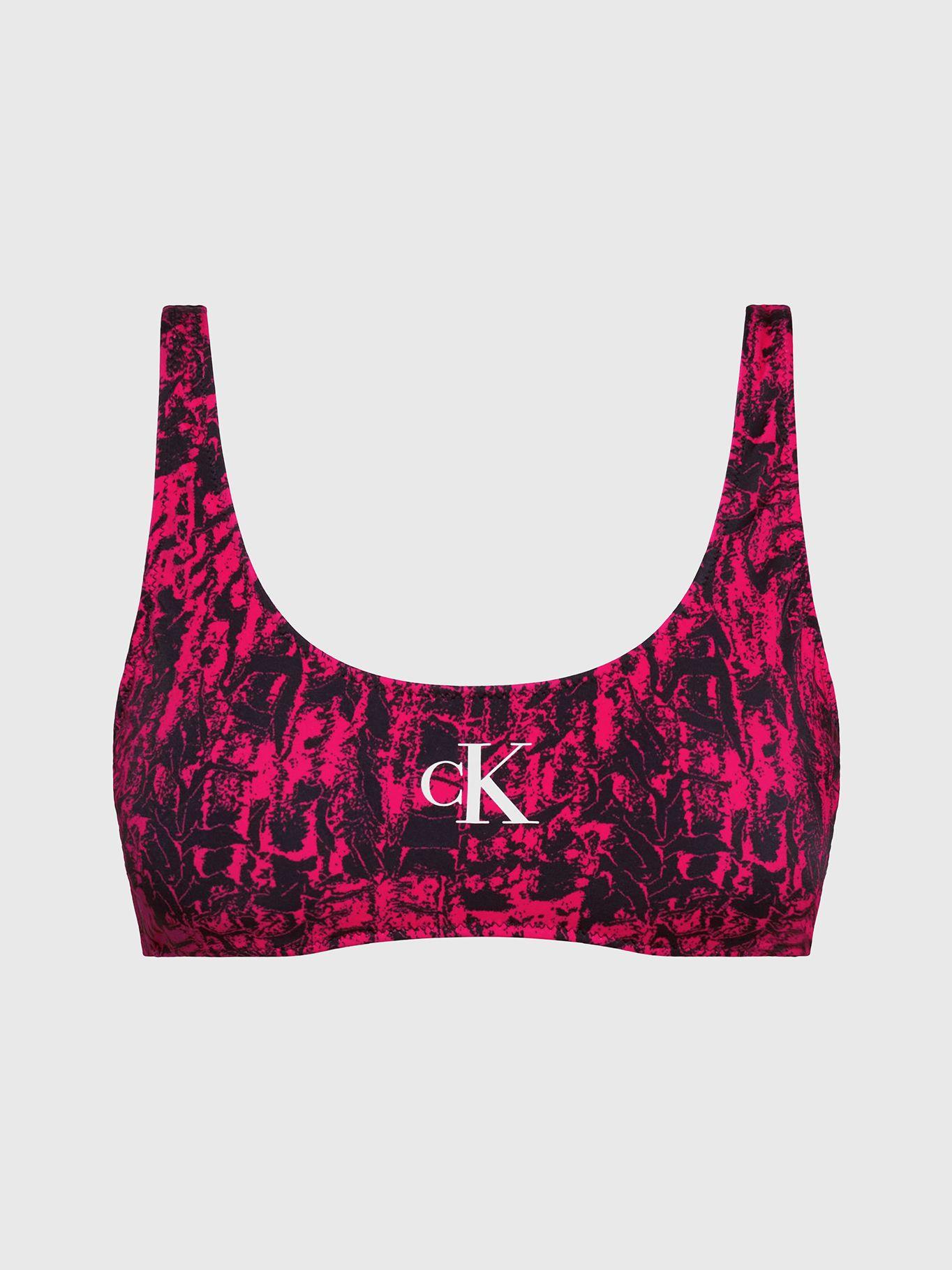 Top Bikini CK Monogram Fucsia Calvin Klein-3