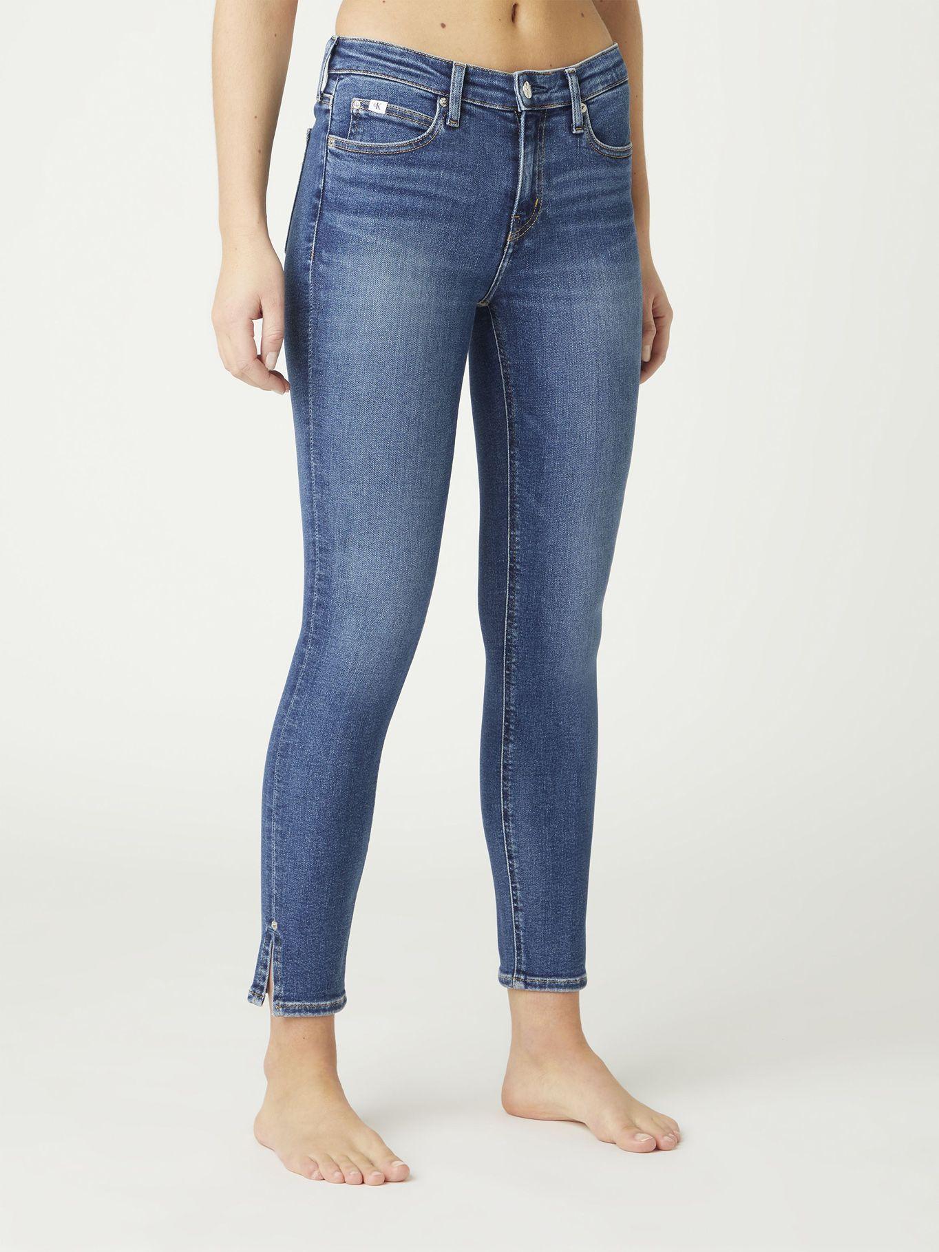 Jeans Mid Rise Skinny Ankle 040 Azul Calvin Klein-0