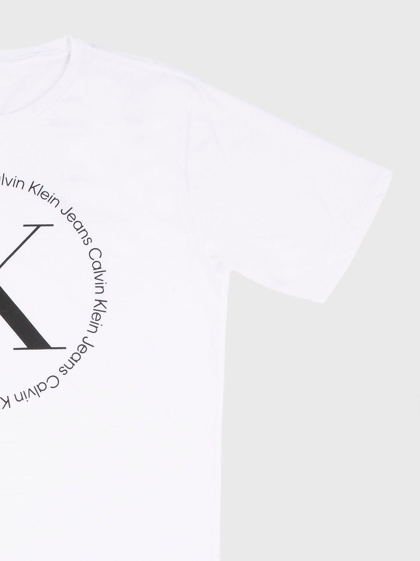 Polera Niño Roundabout Blanco Calvin Klein-3
