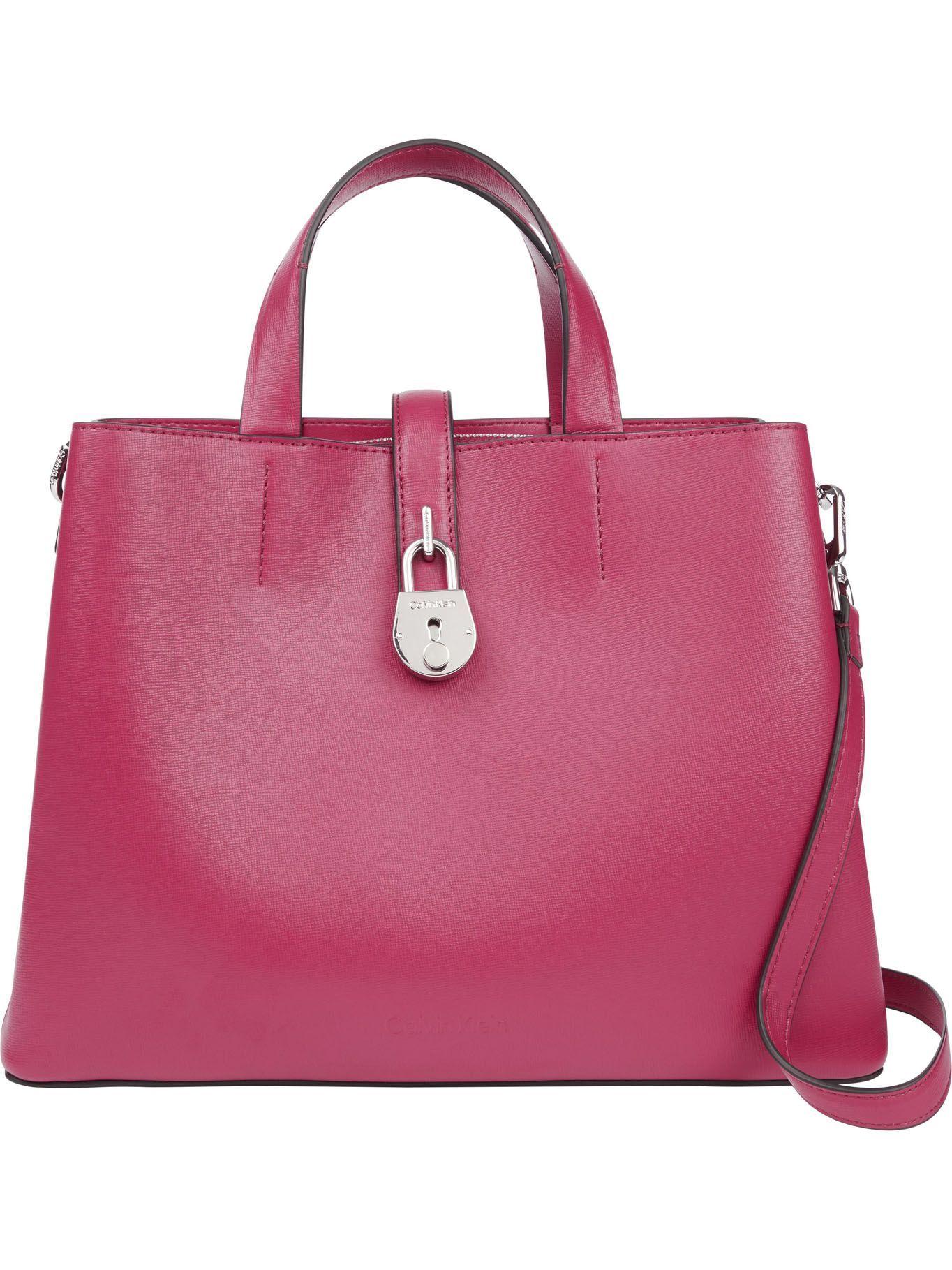 Cartera Tote Padlock Fucsia Calvin Klein Mujer-0