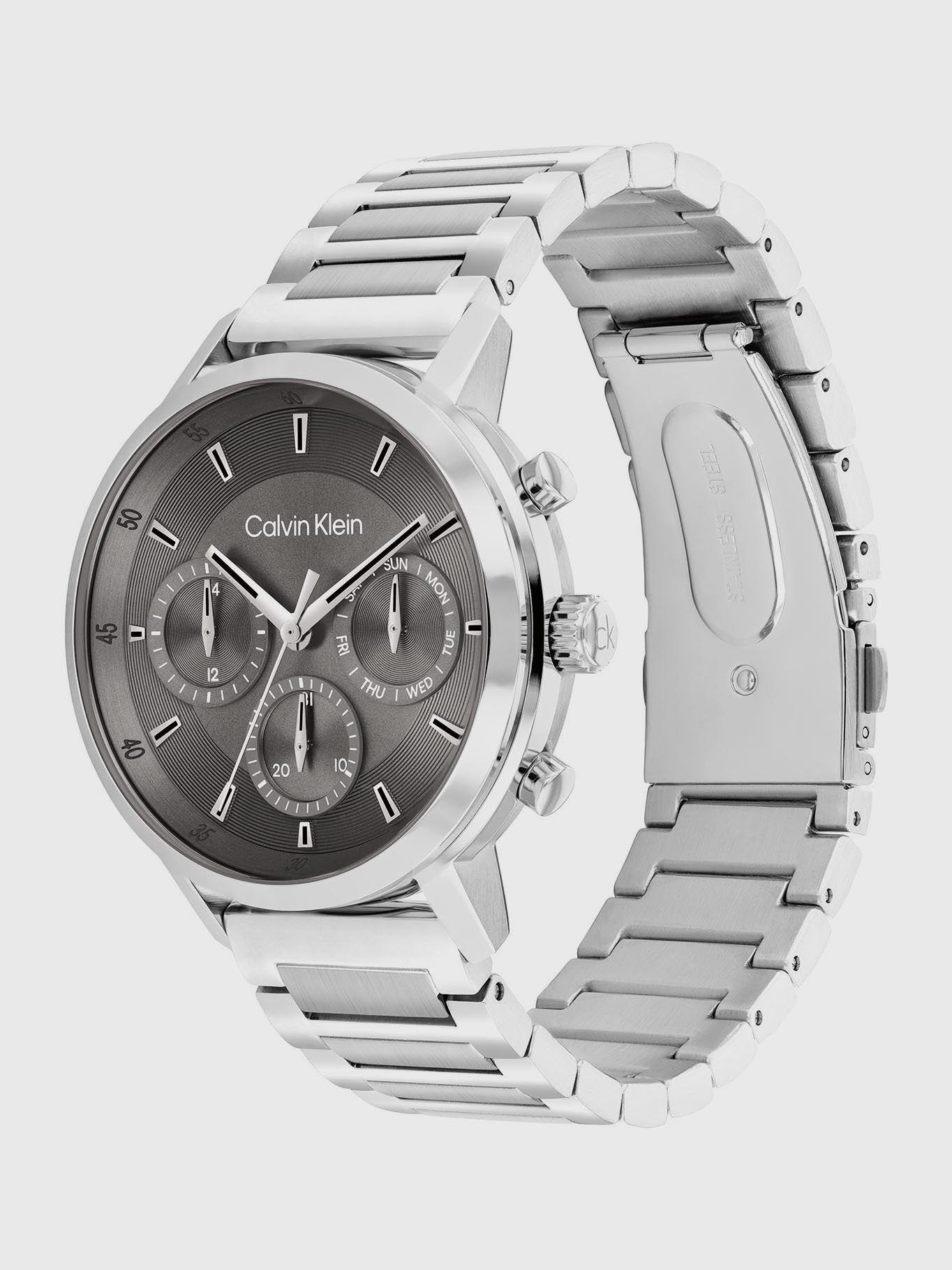 Reloj Gauge de Acero Inoxidable Plateado Calvin Klein-2